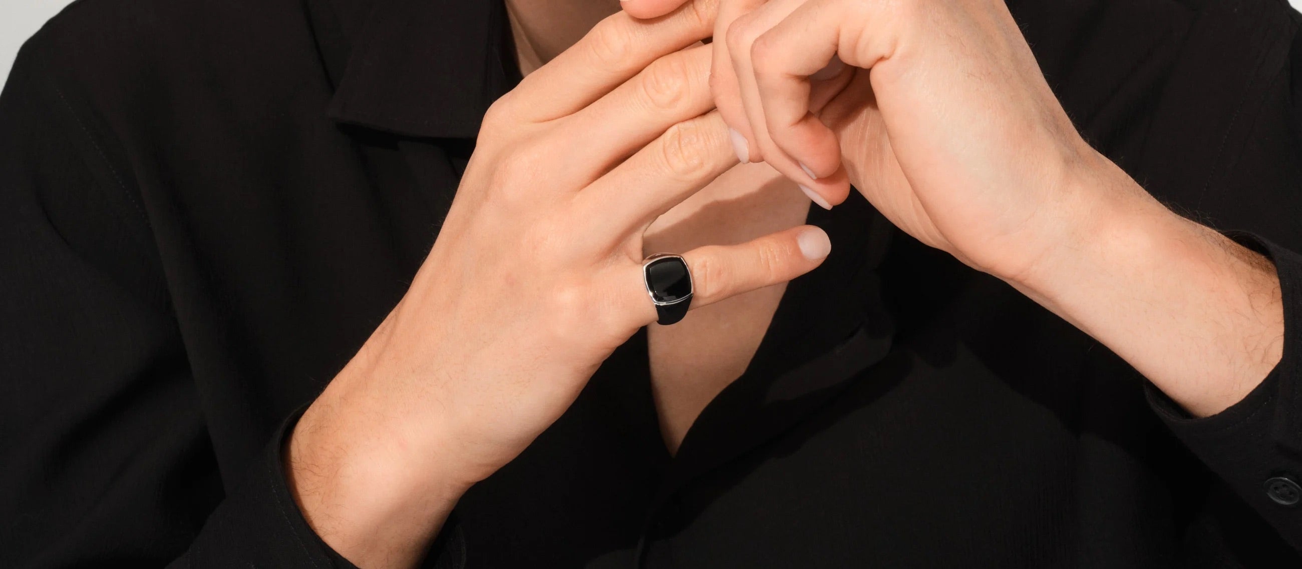 アクセサリー TOM WOOD MayRing Black Onyx Diamonds Tom Wood - Black Onyx Rings