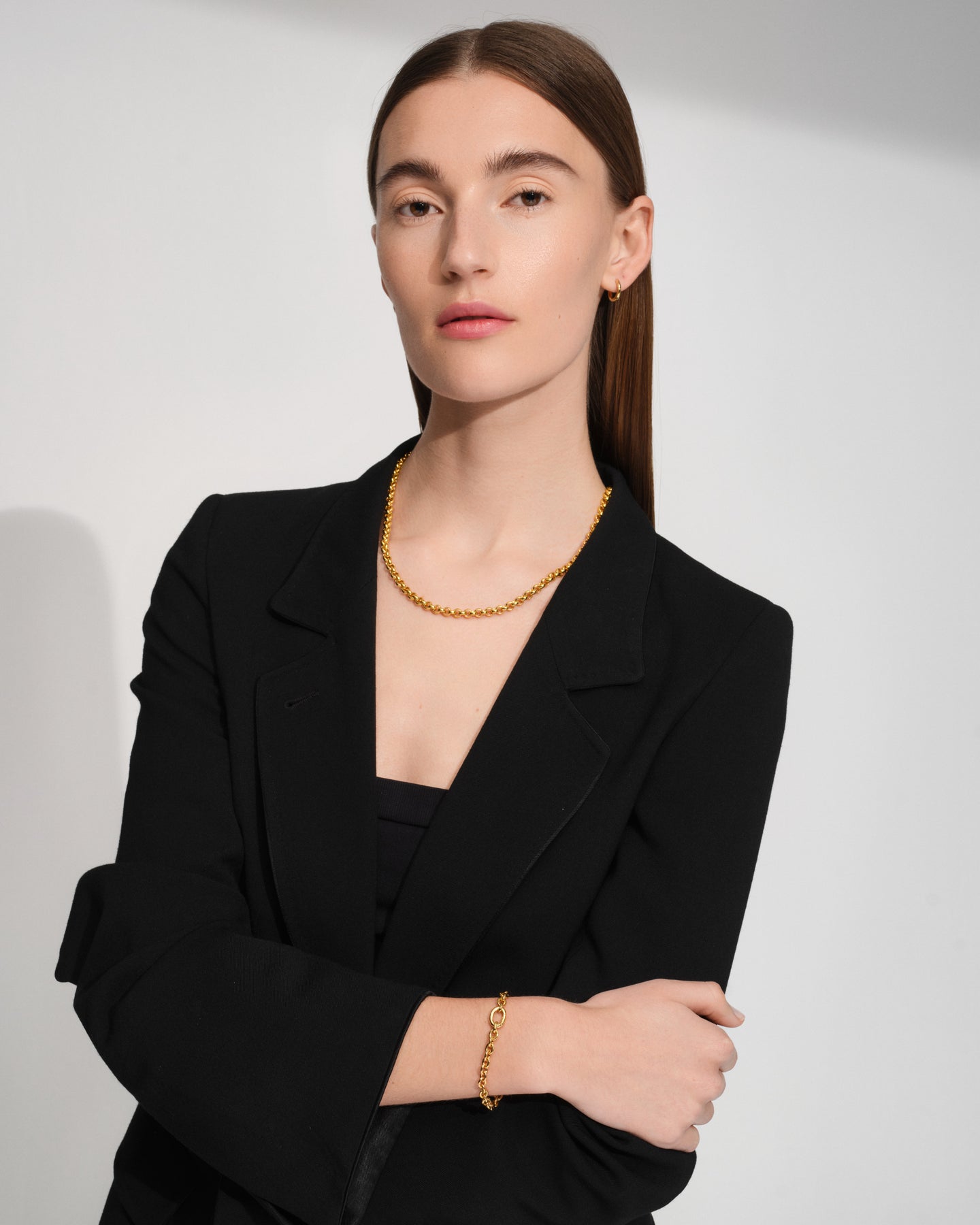 Thick Rolo Chain Gold