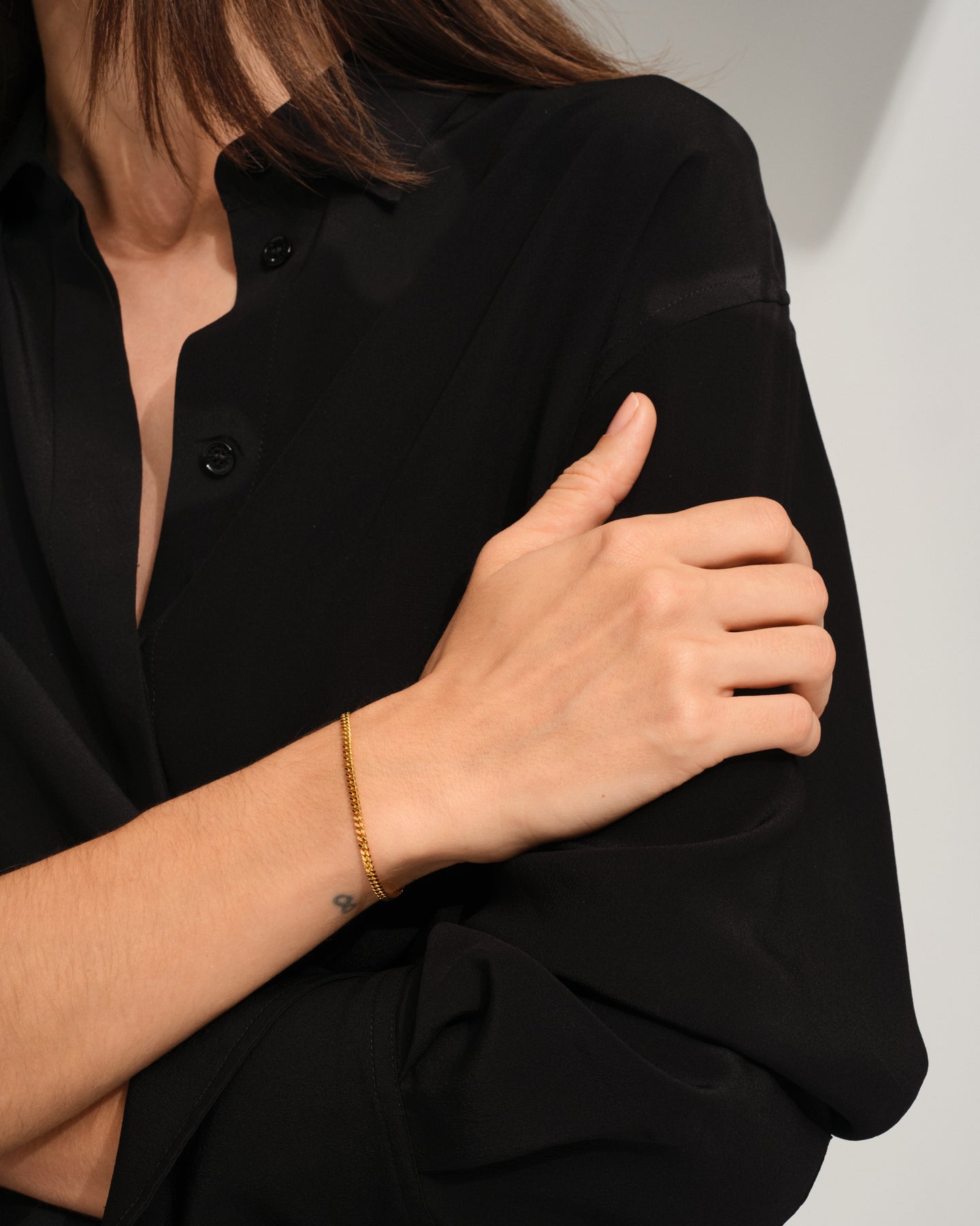 Curb Bracelet M Gold