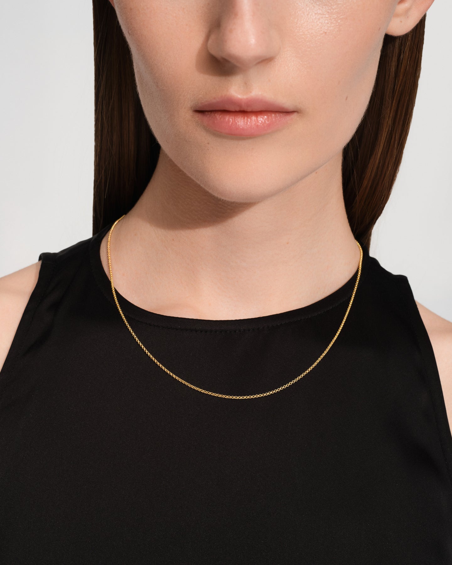 Curb Chain Slim Gold