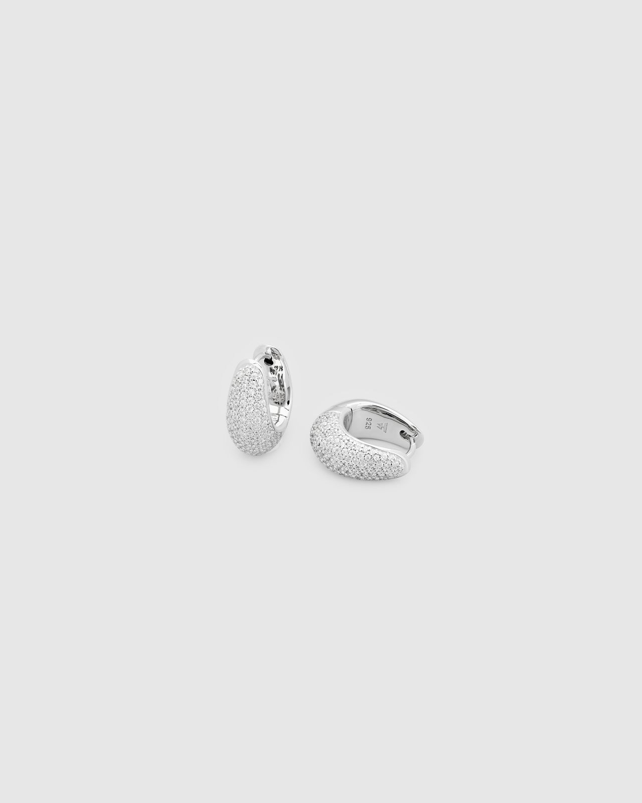 Ice Hoops Small Pave