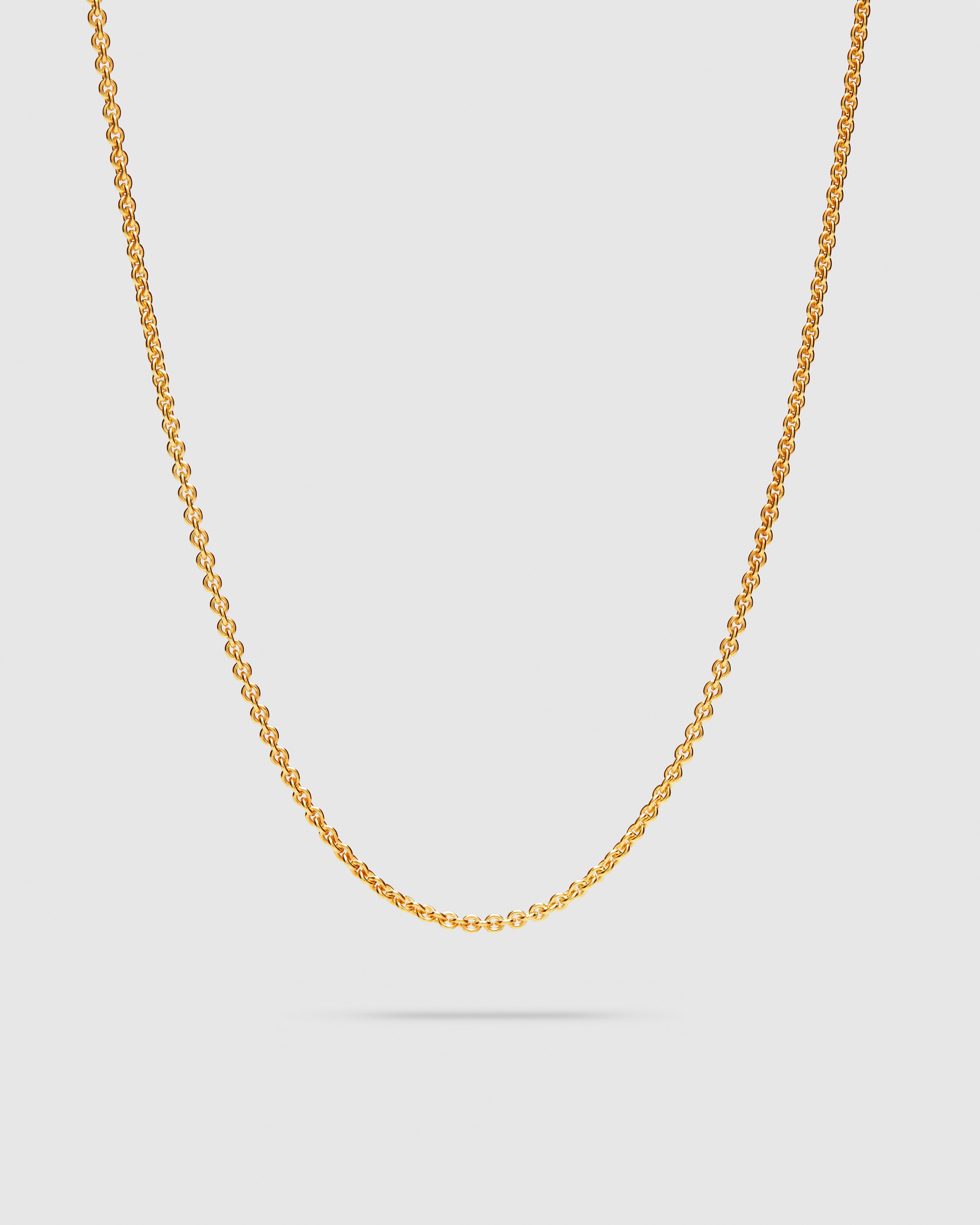 アクセサリー TOM WOOD Rolo Chain-18inch- Rolo Chain Gold – Tom Wood