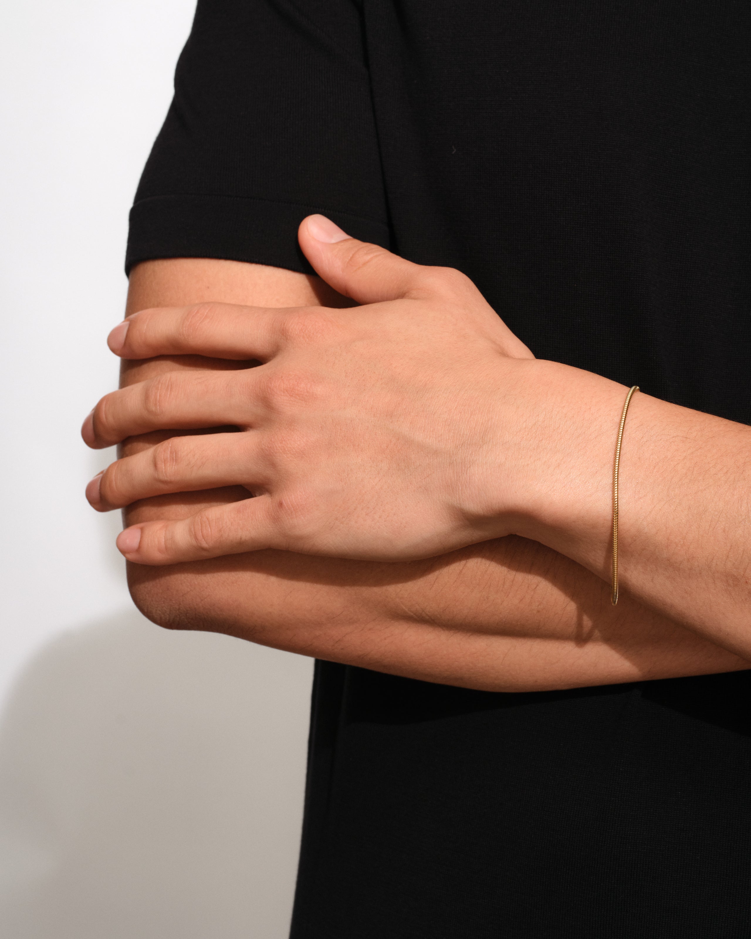 Snake Bracelet Slim Gold