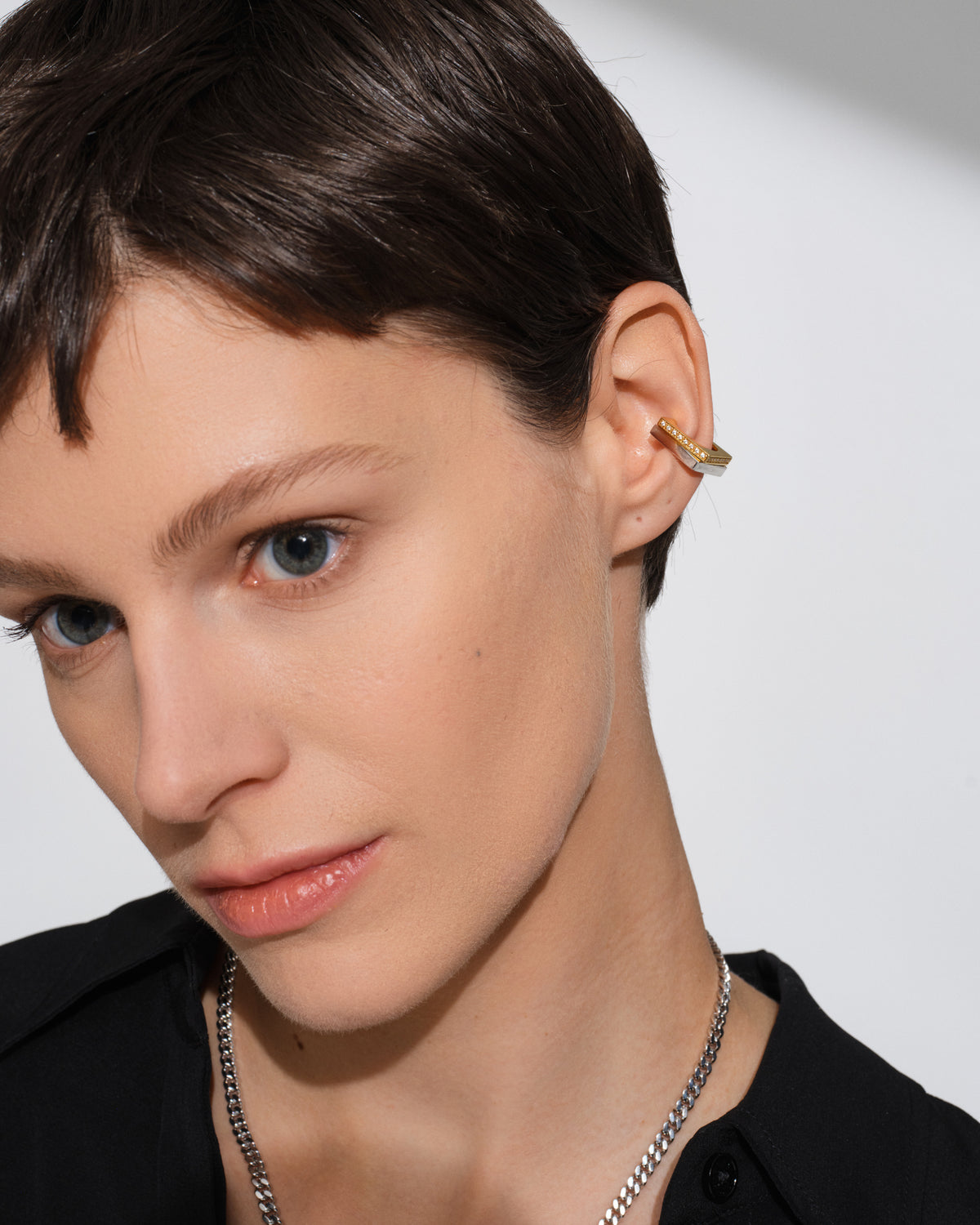 Step Ear Cuff Duo CZ