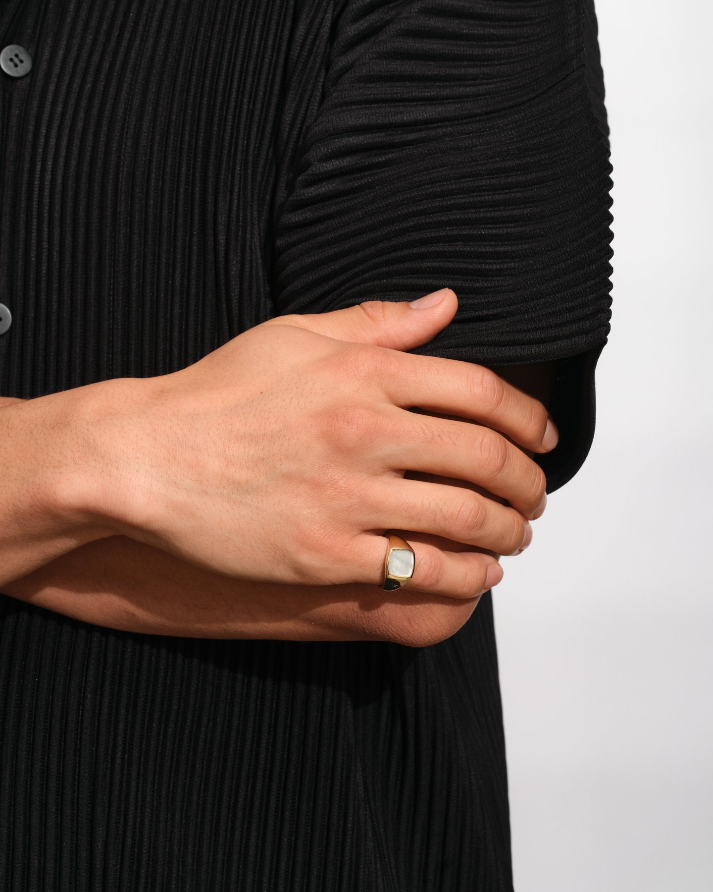 Kay Ring Gold White MOP