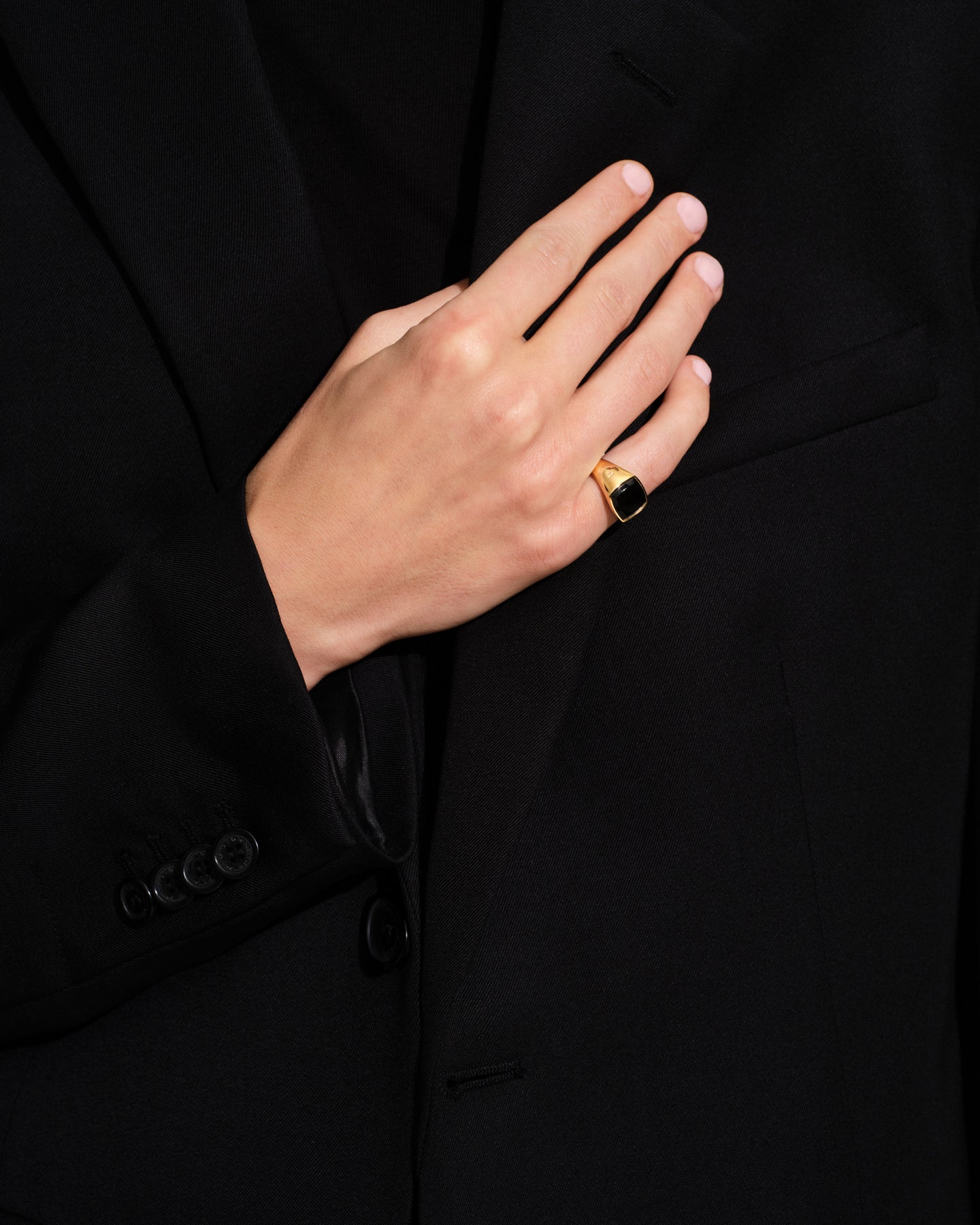 Kay Ring Gold Black Onyx