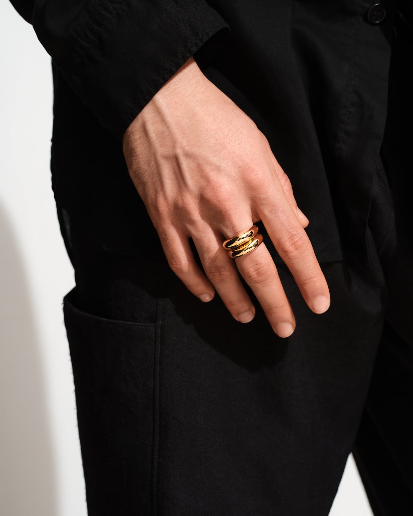 Pebble Ring Small Gold