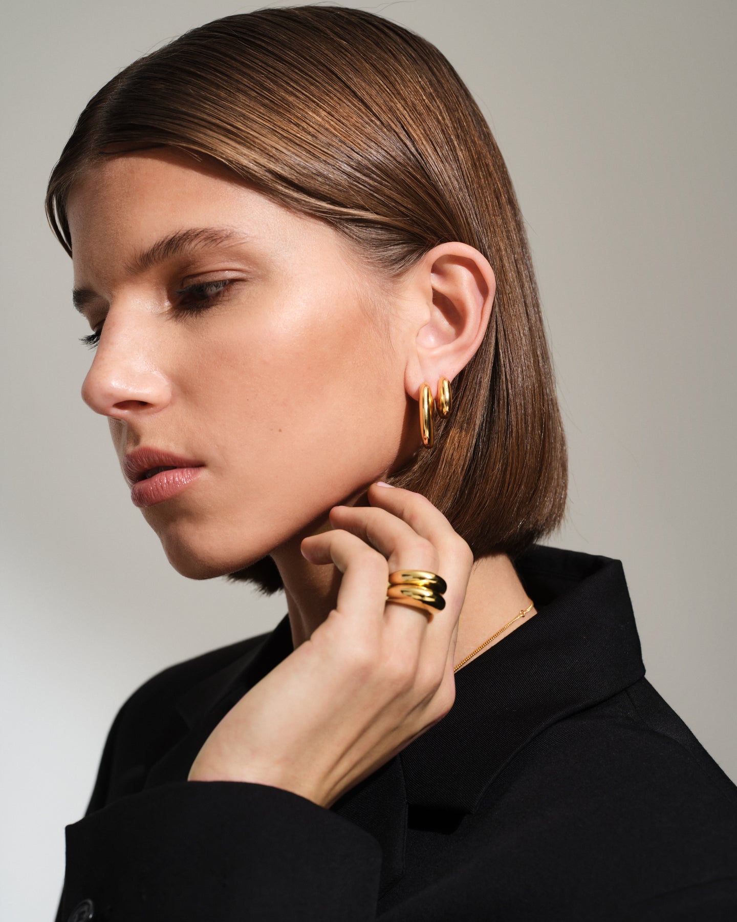 Pebble Ring Small Gold