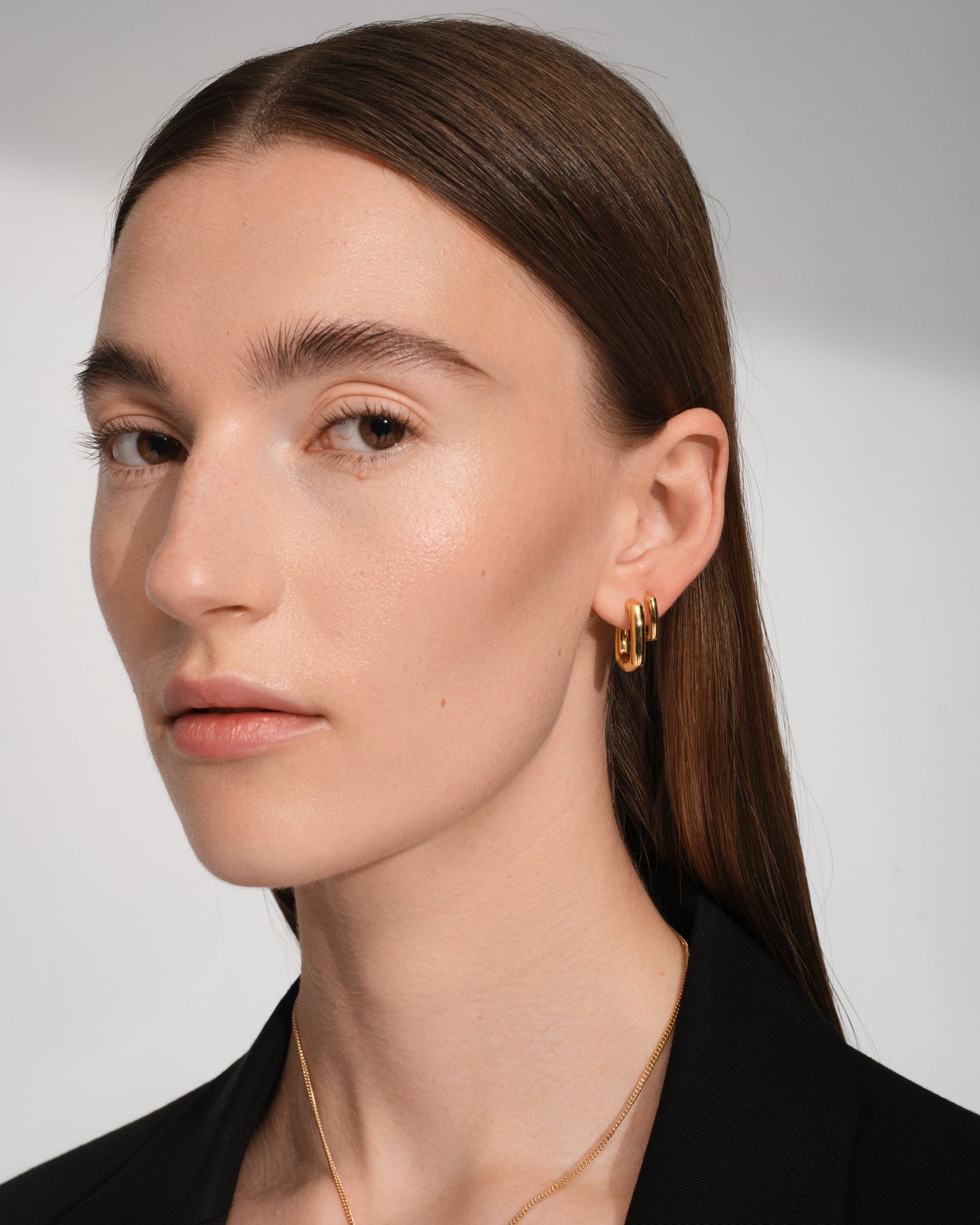 Frame Hoops Small Gold