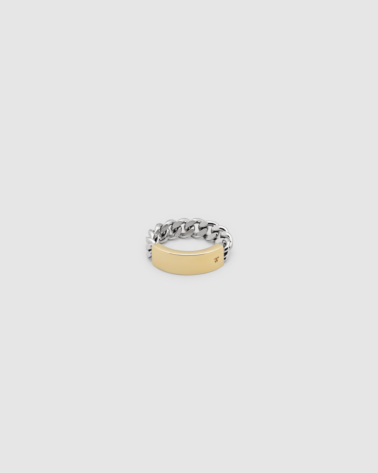 ID Band Ring Gold Top