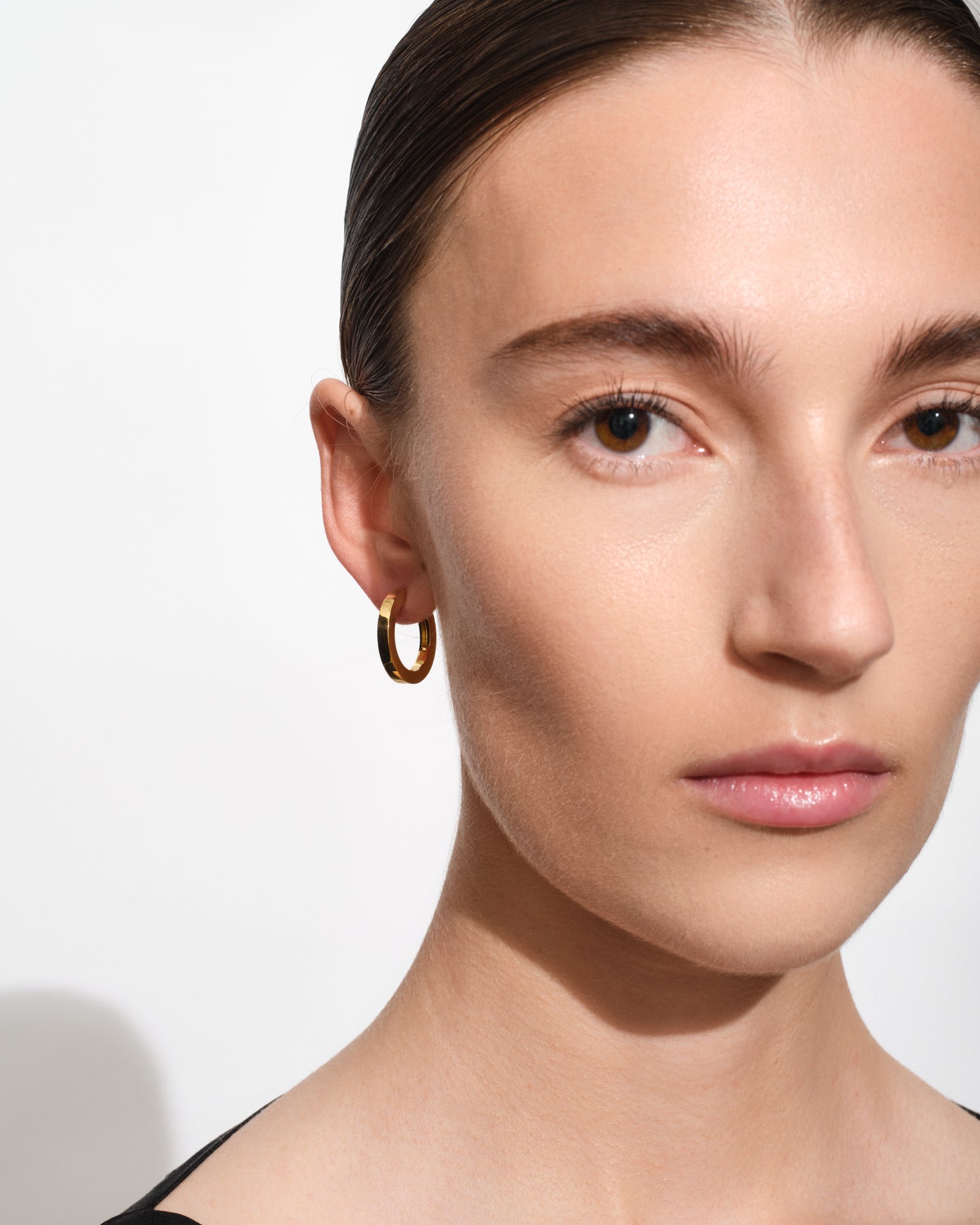 Beck Hoops Medium Gold