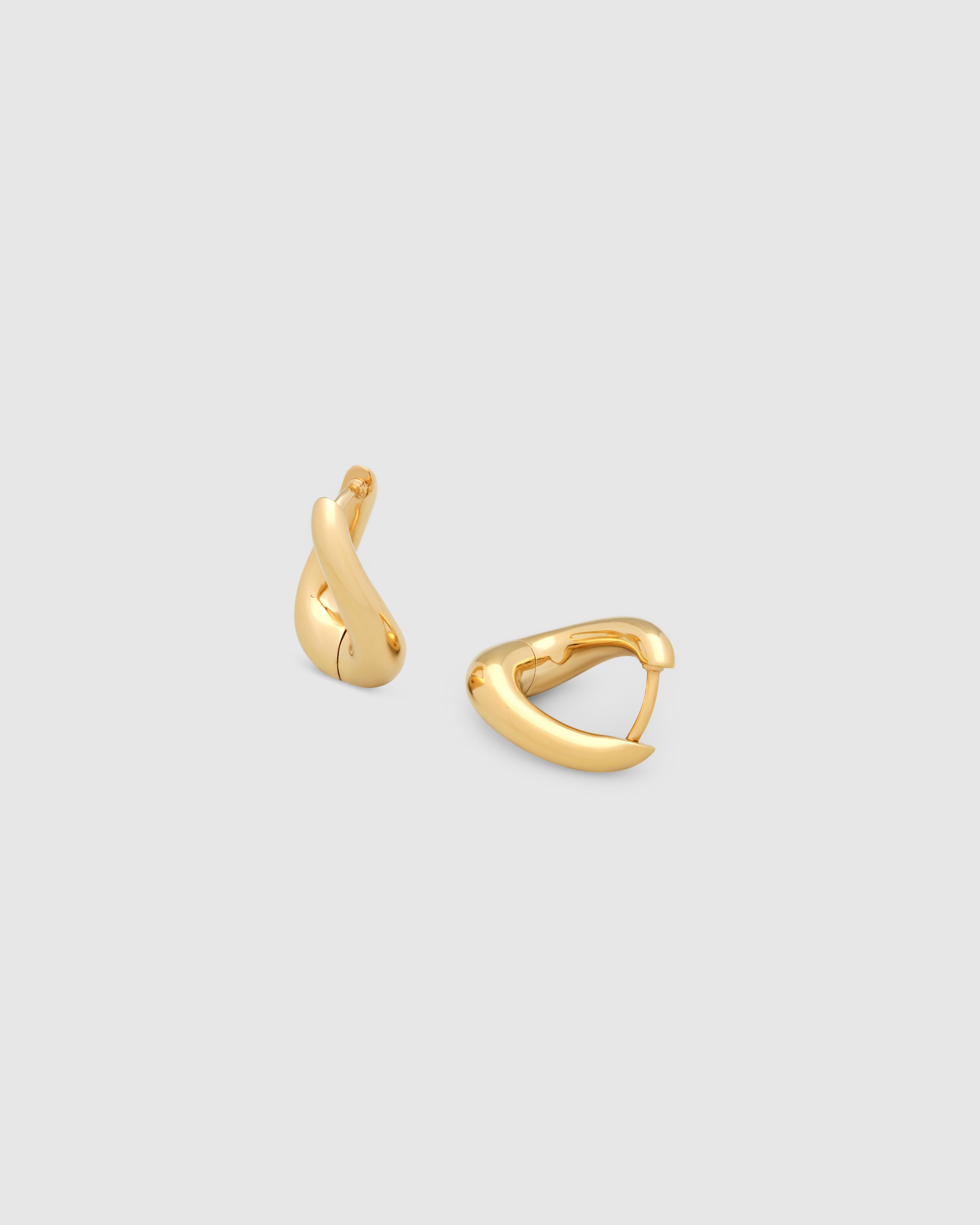 Twist Hoops Small Gold
