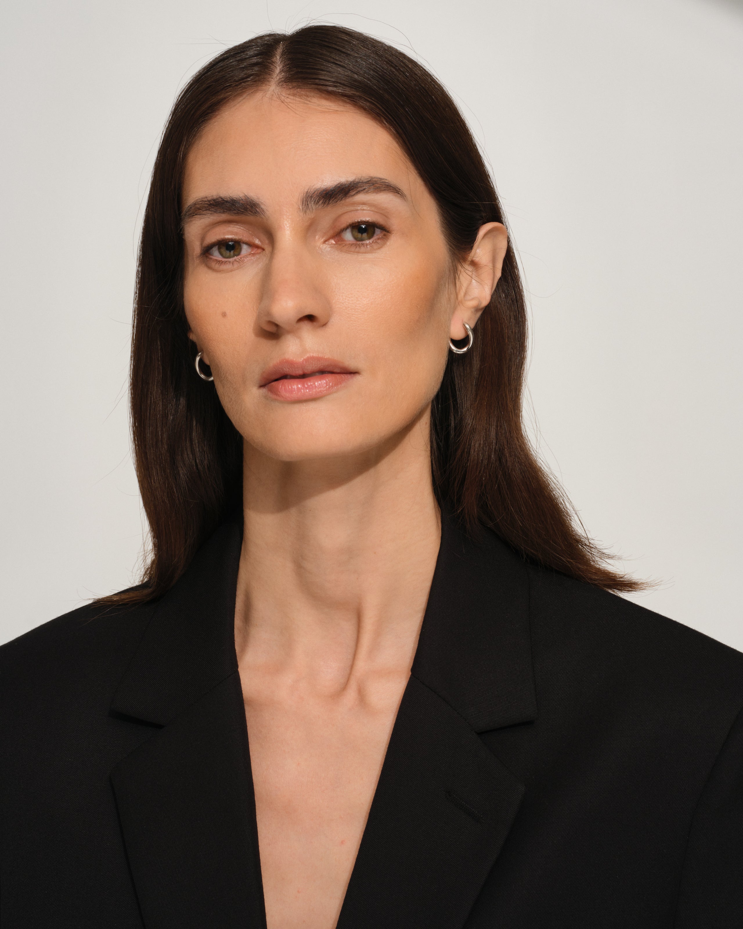 Tom Wood - silver earrings - River Hoops