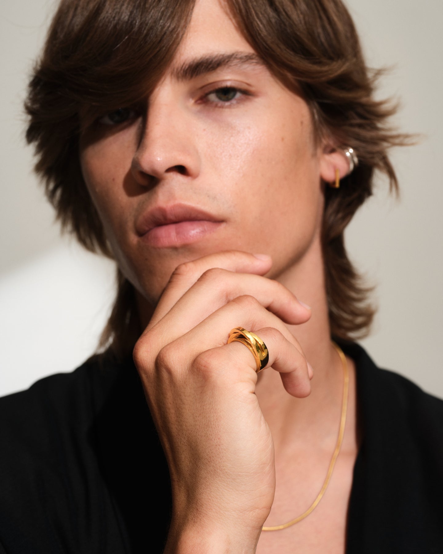 Orb Ring Slim Gold