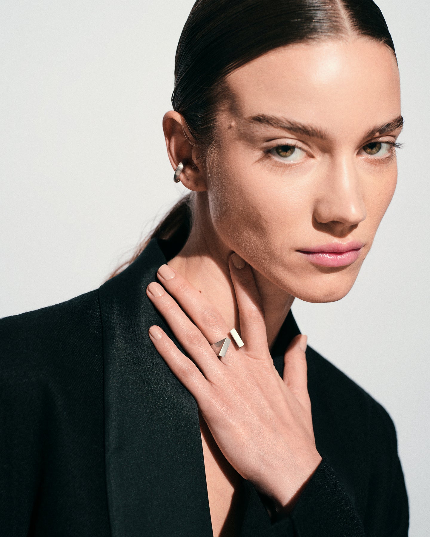 Chunky Ear Cuff Satin