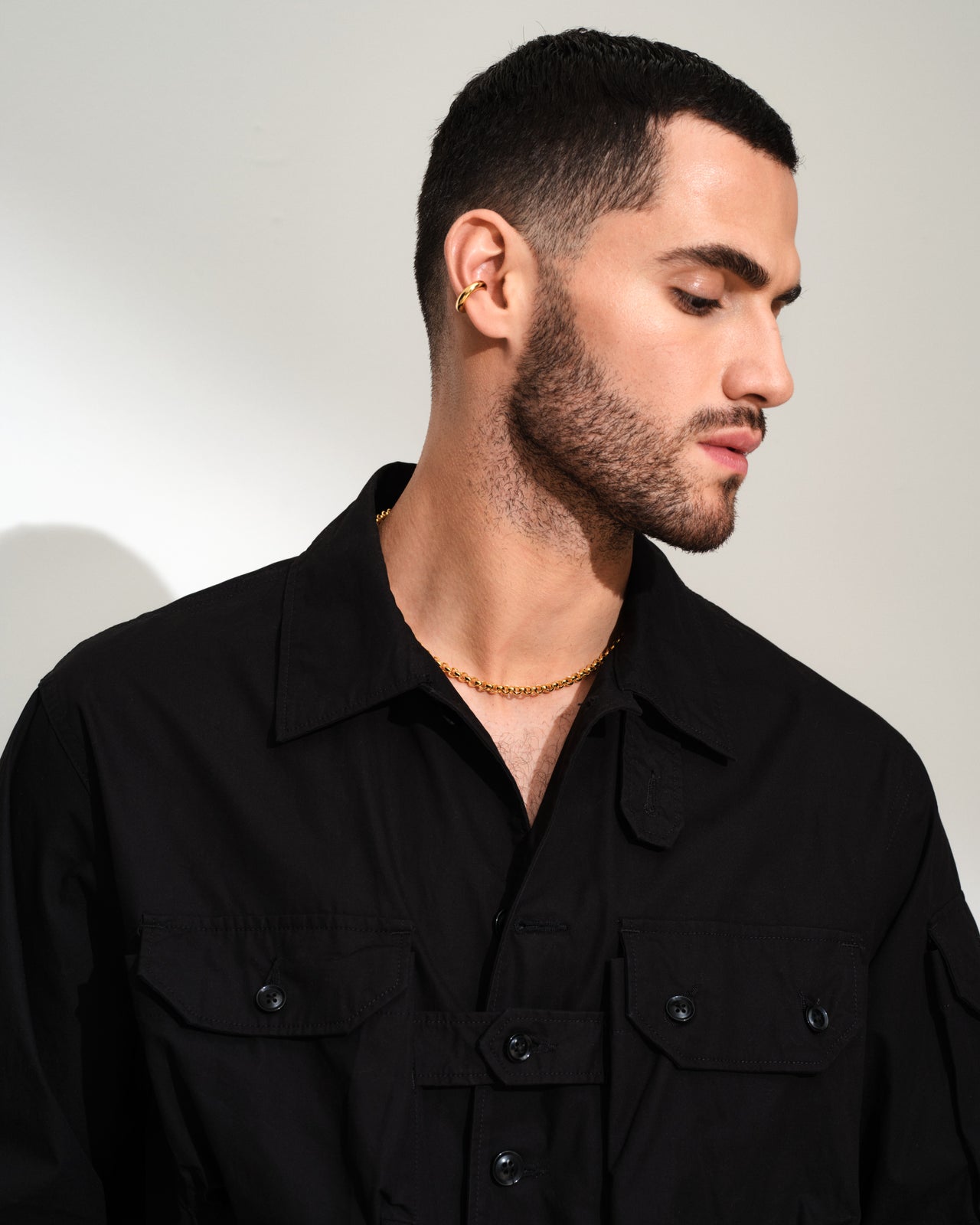 Chunky Ear Cuff Gold