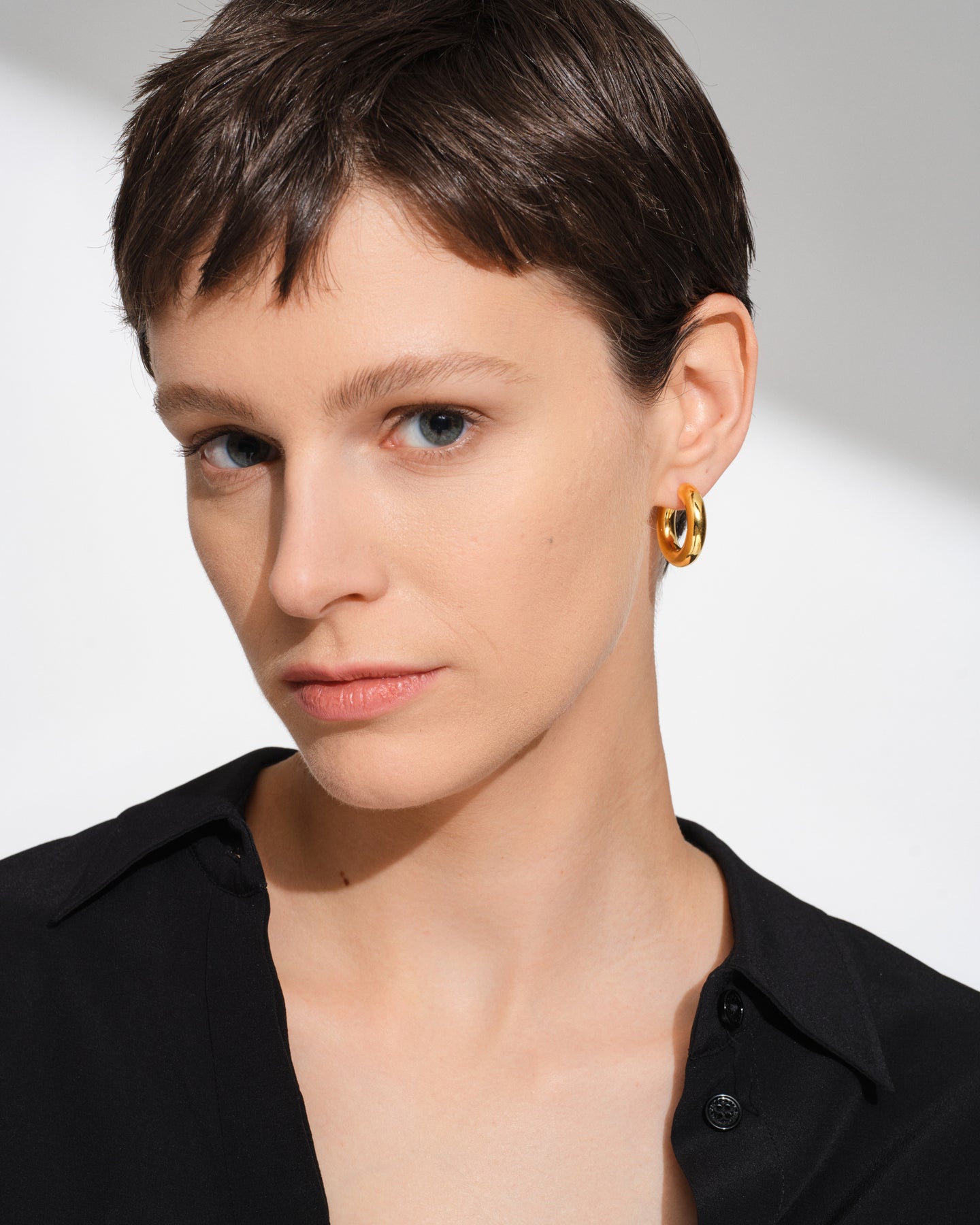 Chunky Hoops Medium Gold
