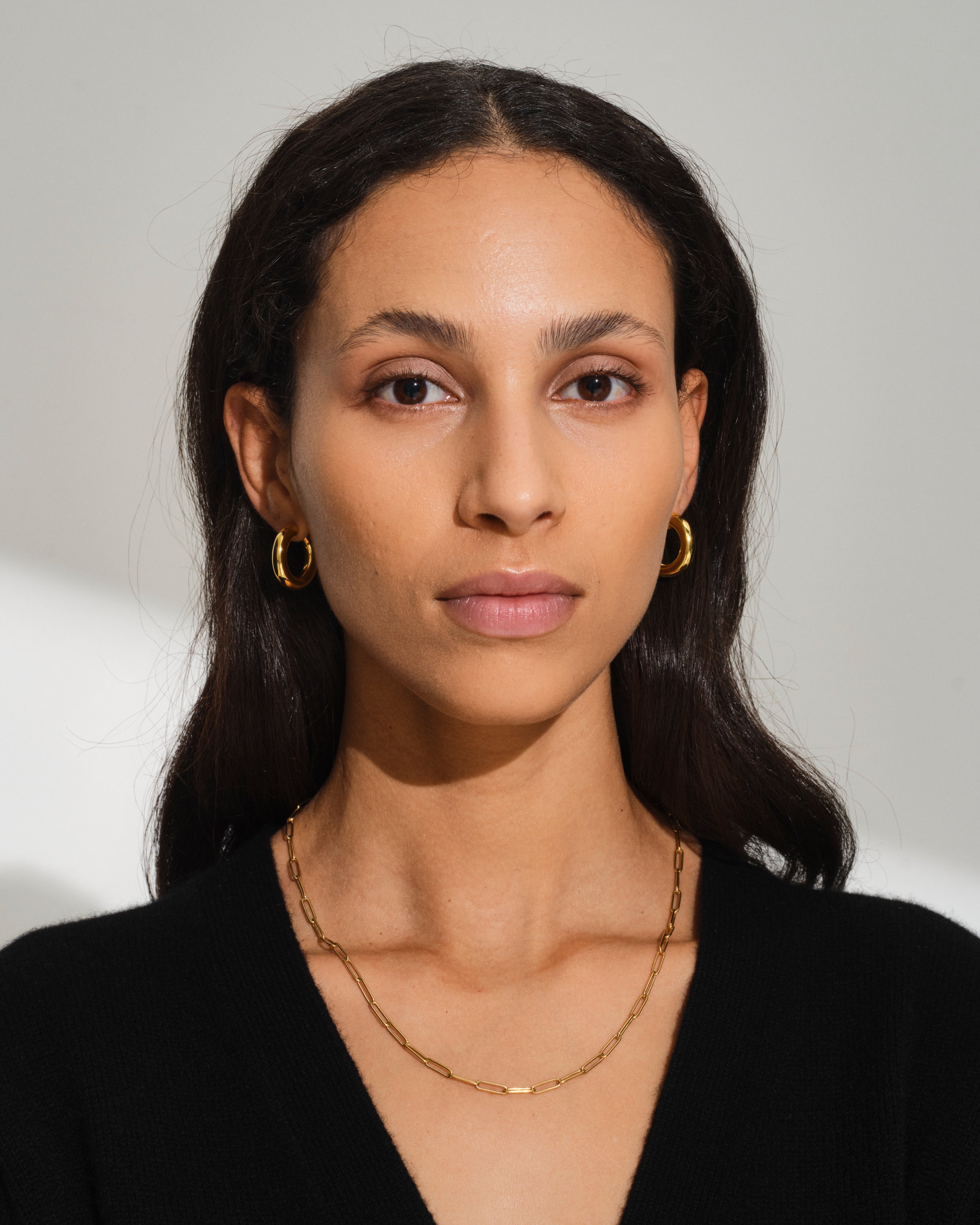 Chunky Hoops Medium Gold – Tom Wood