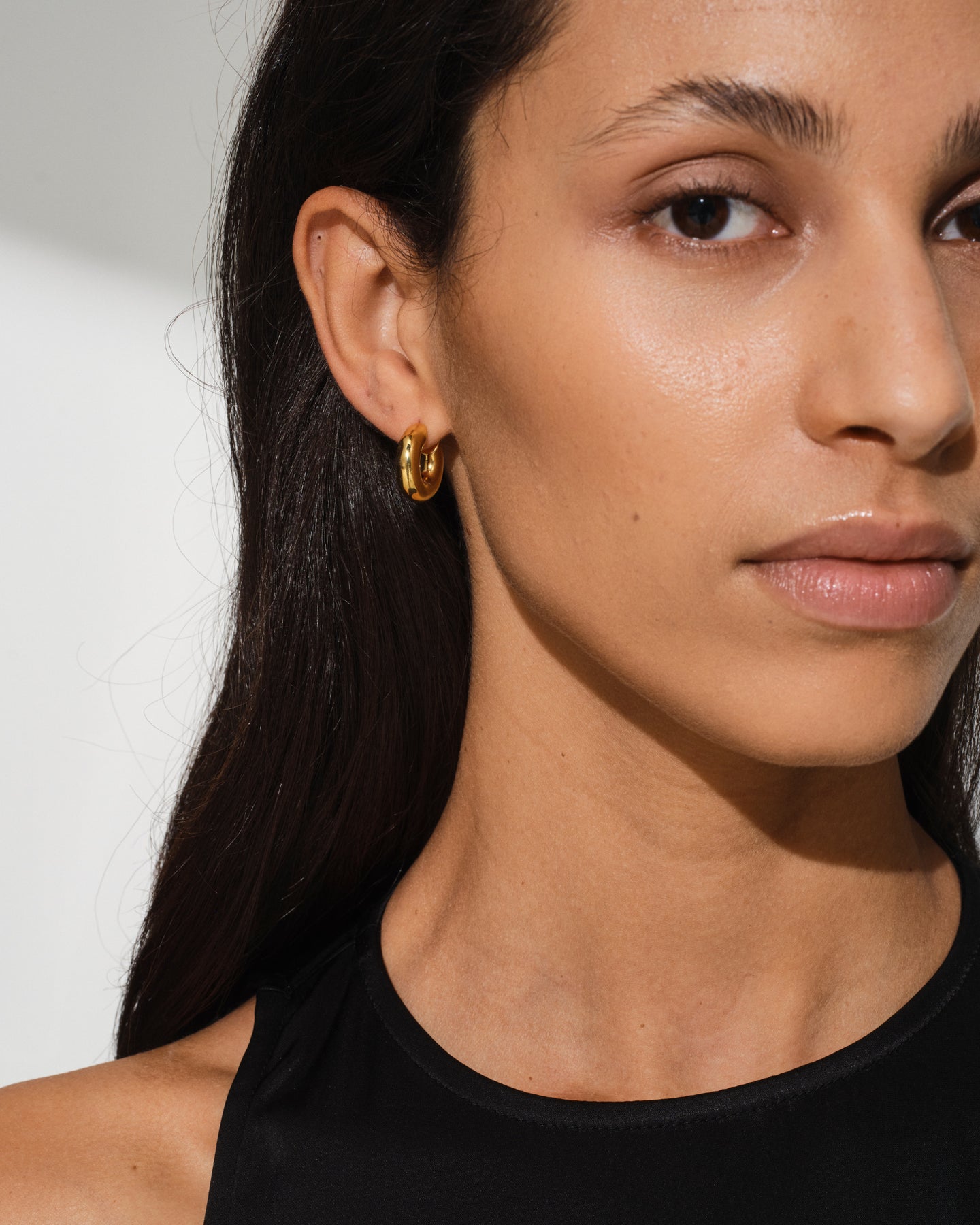 Chunky Hoops Small Gold