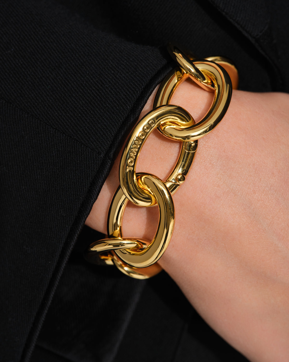 Chunky Link Bracelet Gold – Tom Wood