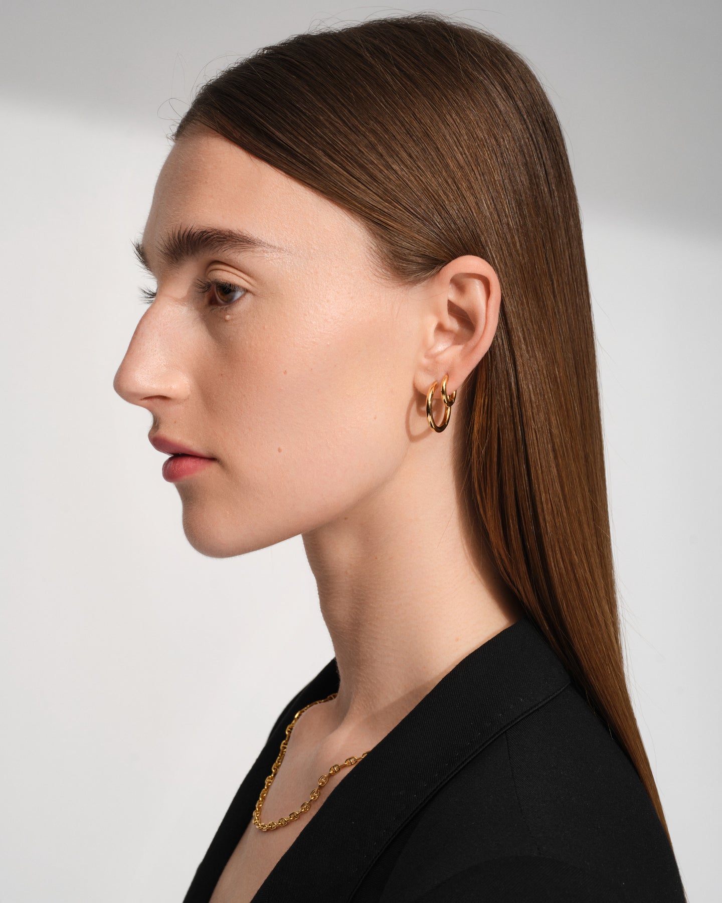 Classic Hoops Small Gold