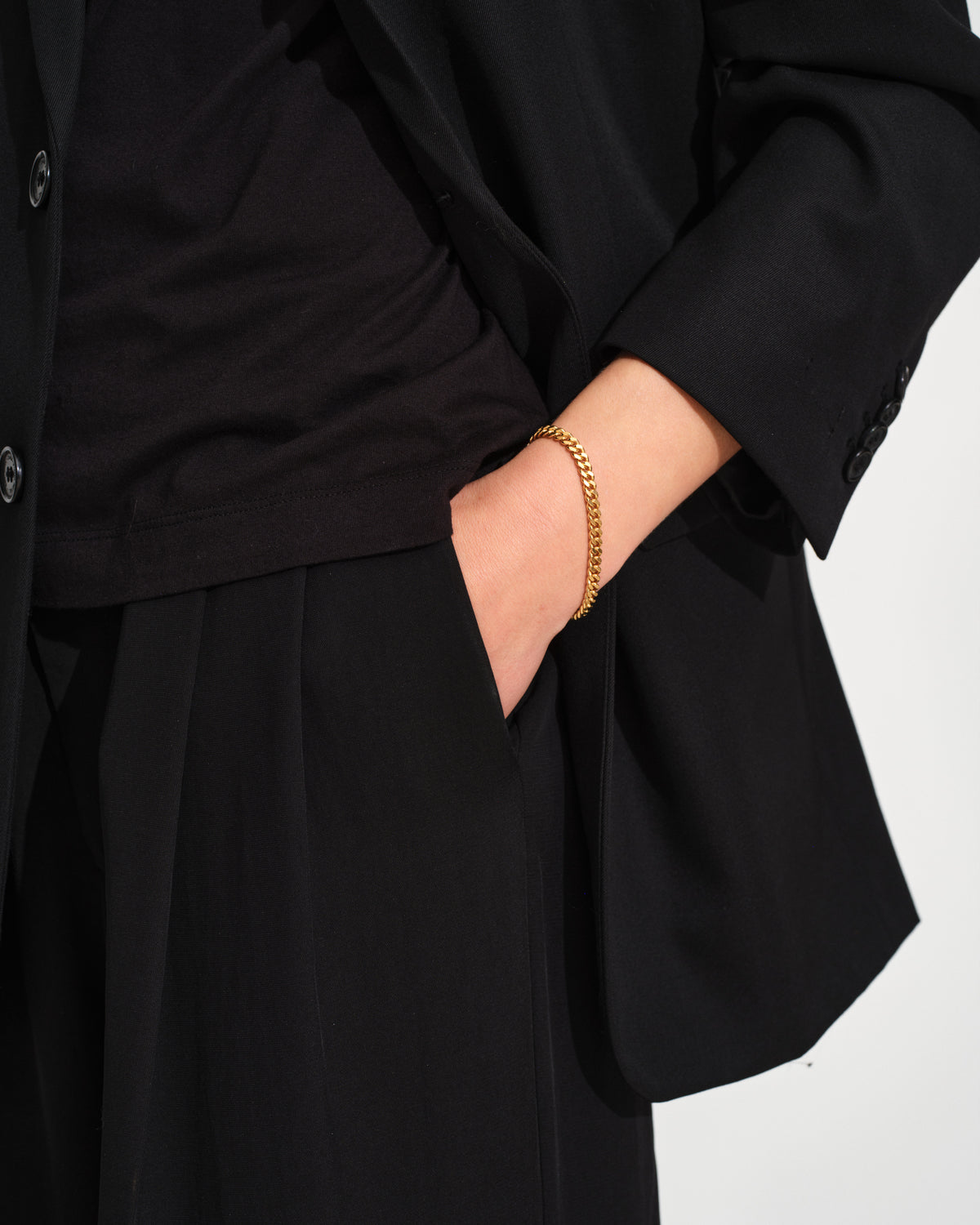 Curb Bracelet L Gold