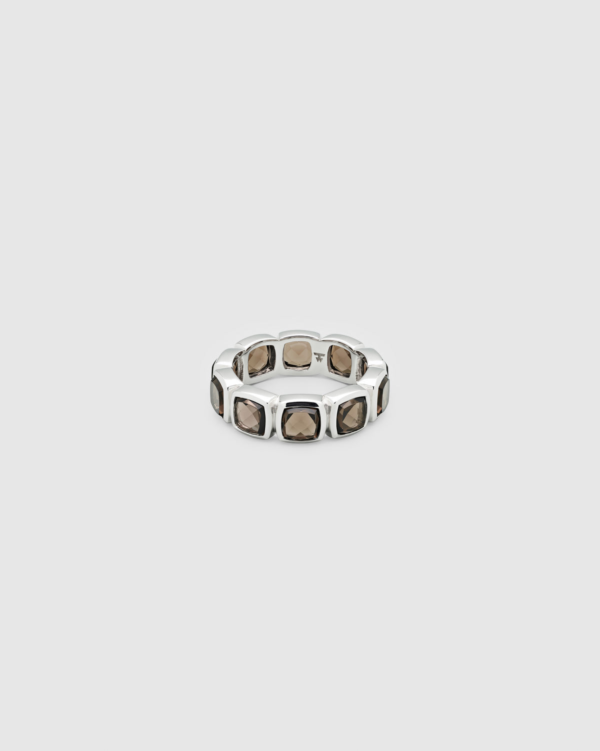 Cushion Band Smoky Quartz