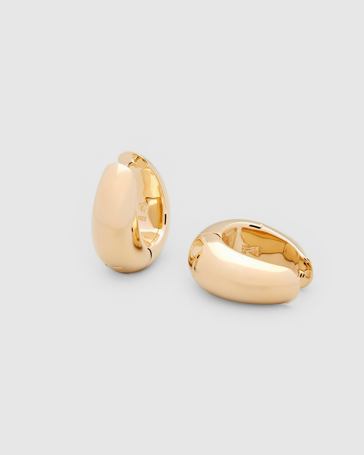 Ice Hoops Large Gold