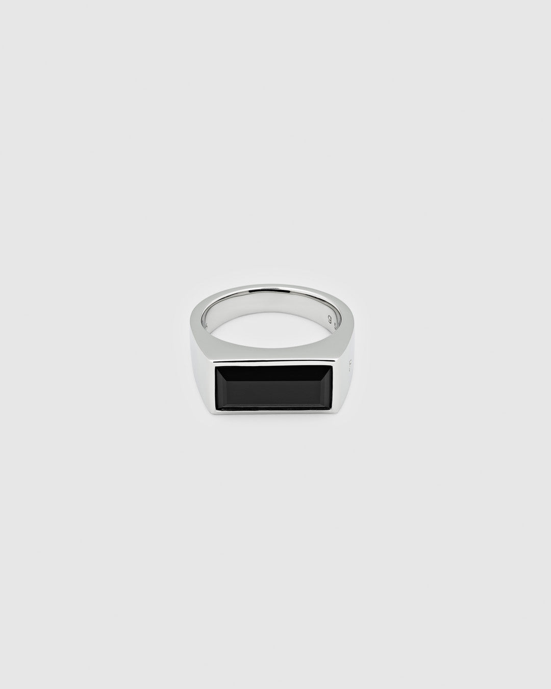 Peaky Ring Polished Onyx