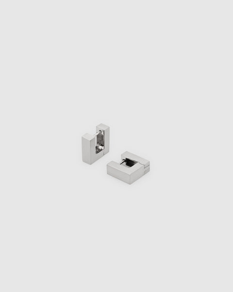 Square Hoops Satin Small – Tom Wood