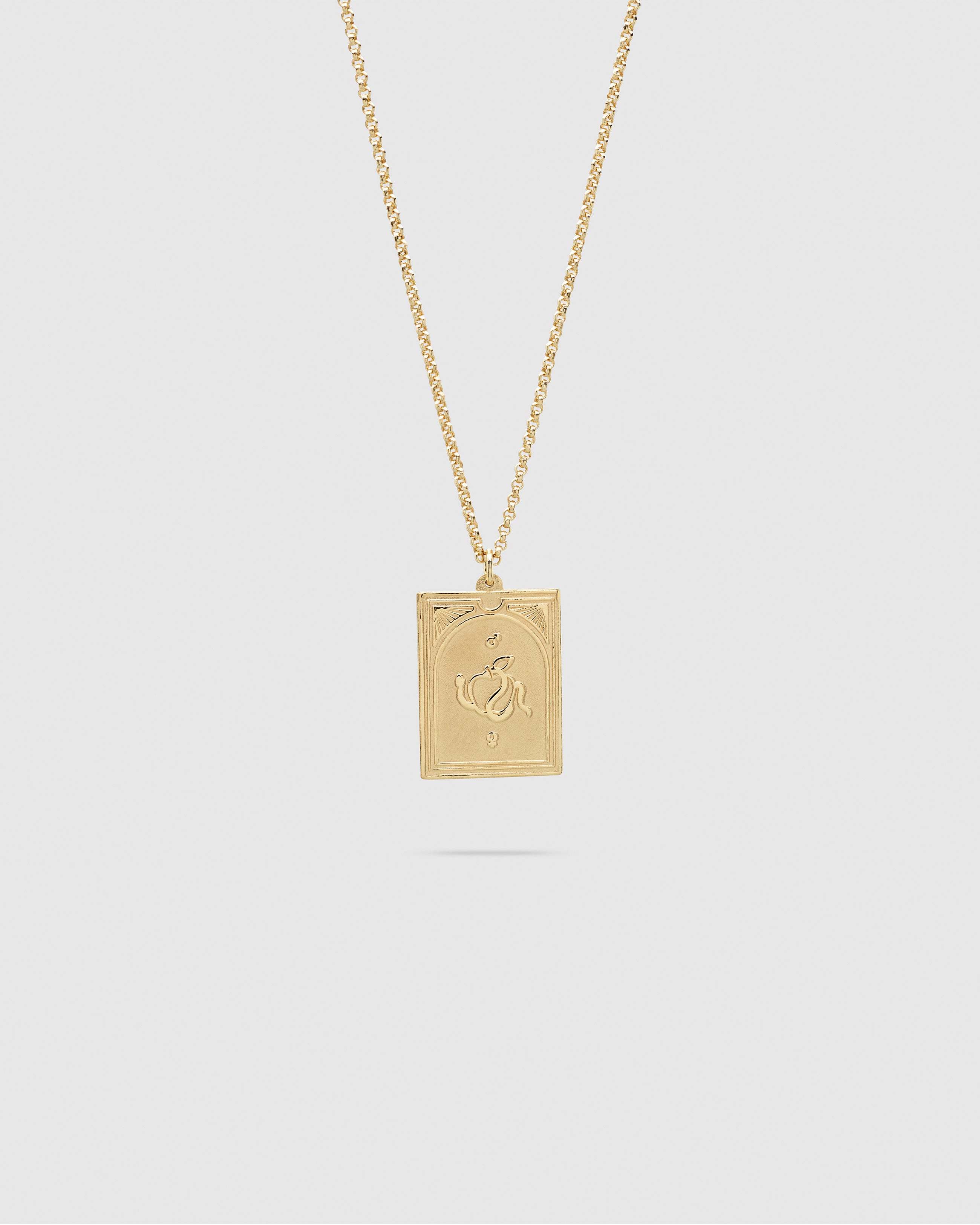 美品【TOM WOOD】Tarot Lovers Pendant Gold Tarot Lovers Pendant Gold – Tom Wood