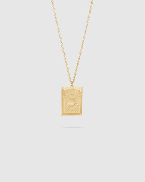 Tarot Strength Pendant Gold – Tom Wood