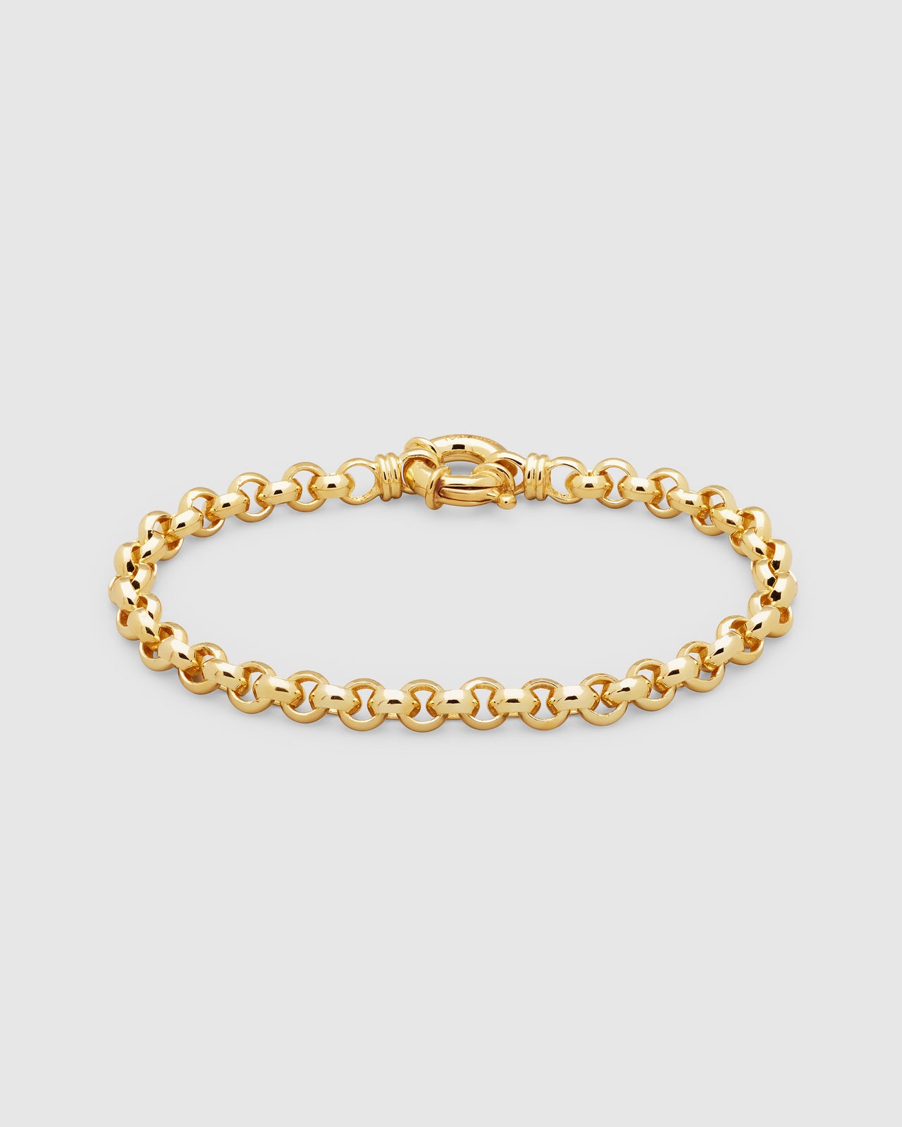 Thick Rolo Bracelet Gold