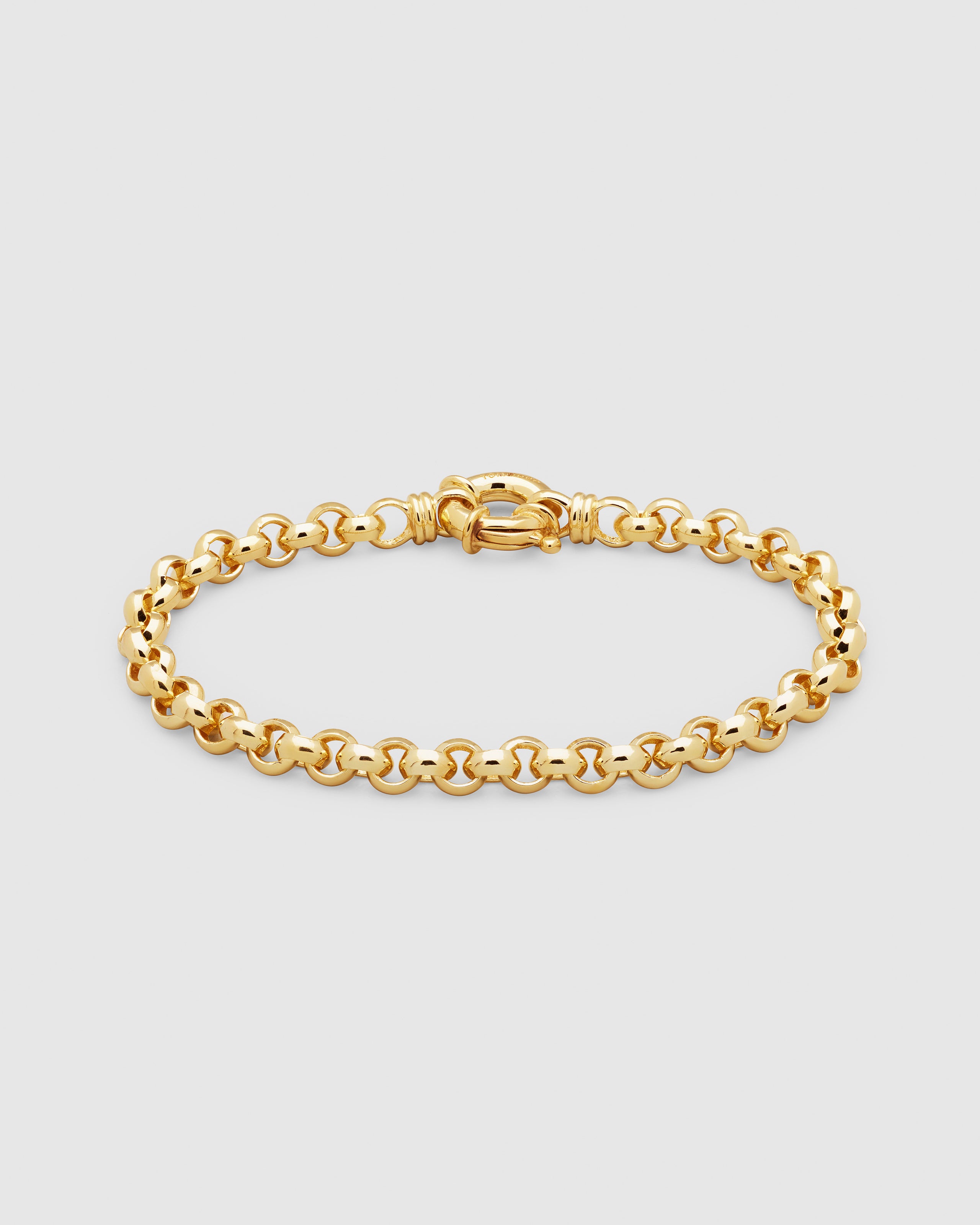 Thick Rolo Bracelet Gold