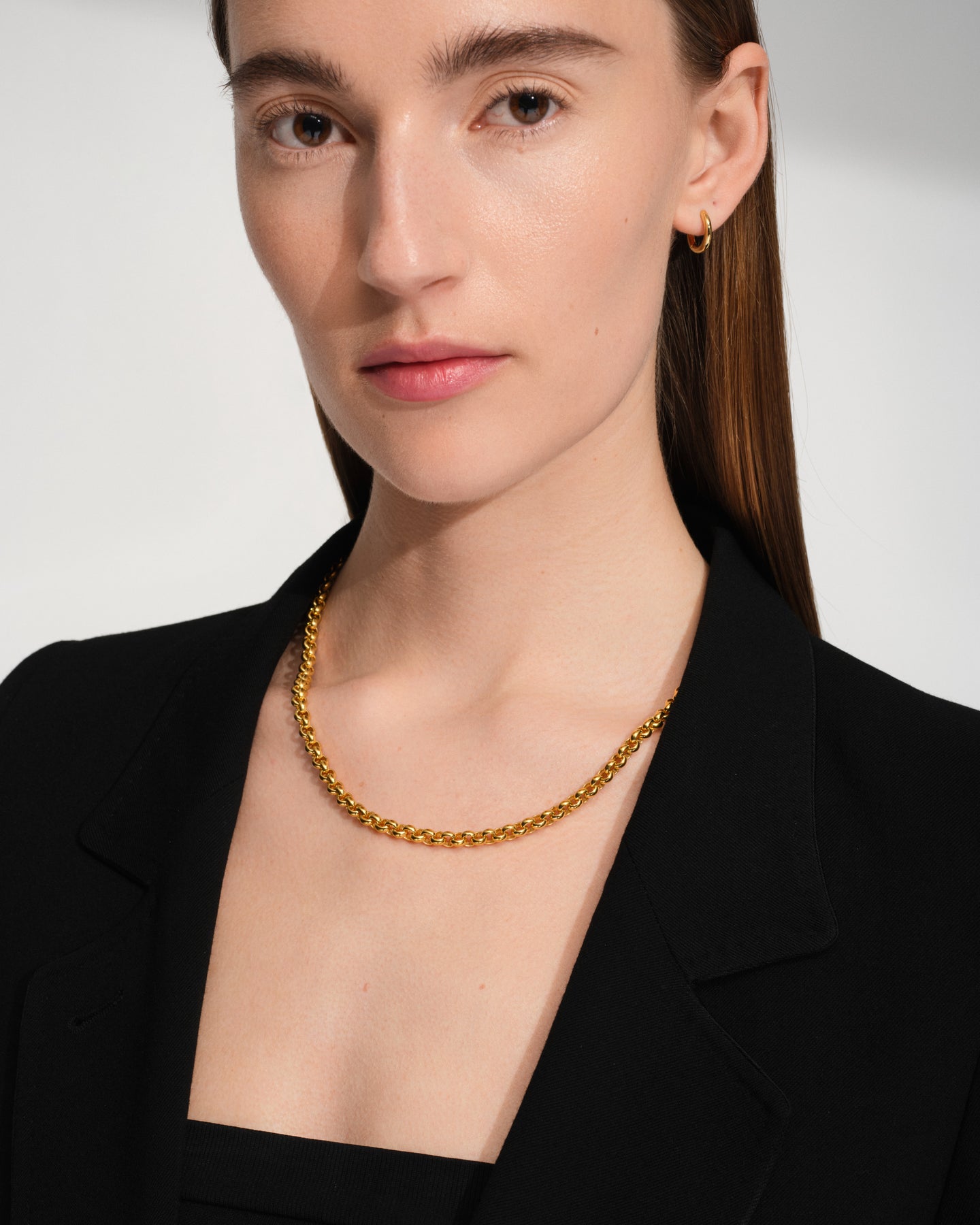 Thick Rolo Chain Gold
