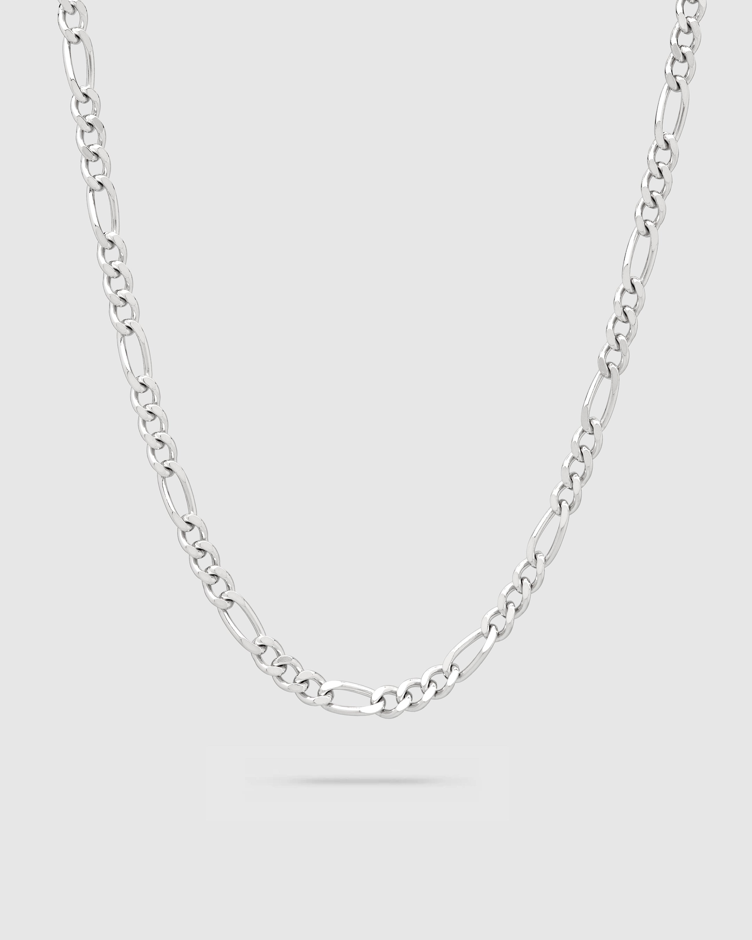 シルバーネックレス 18inch CHAIN FIGARO TOMWOOD Figaro JAXXON - Chain Silver Men's - 8mm - Chain アクセサリー