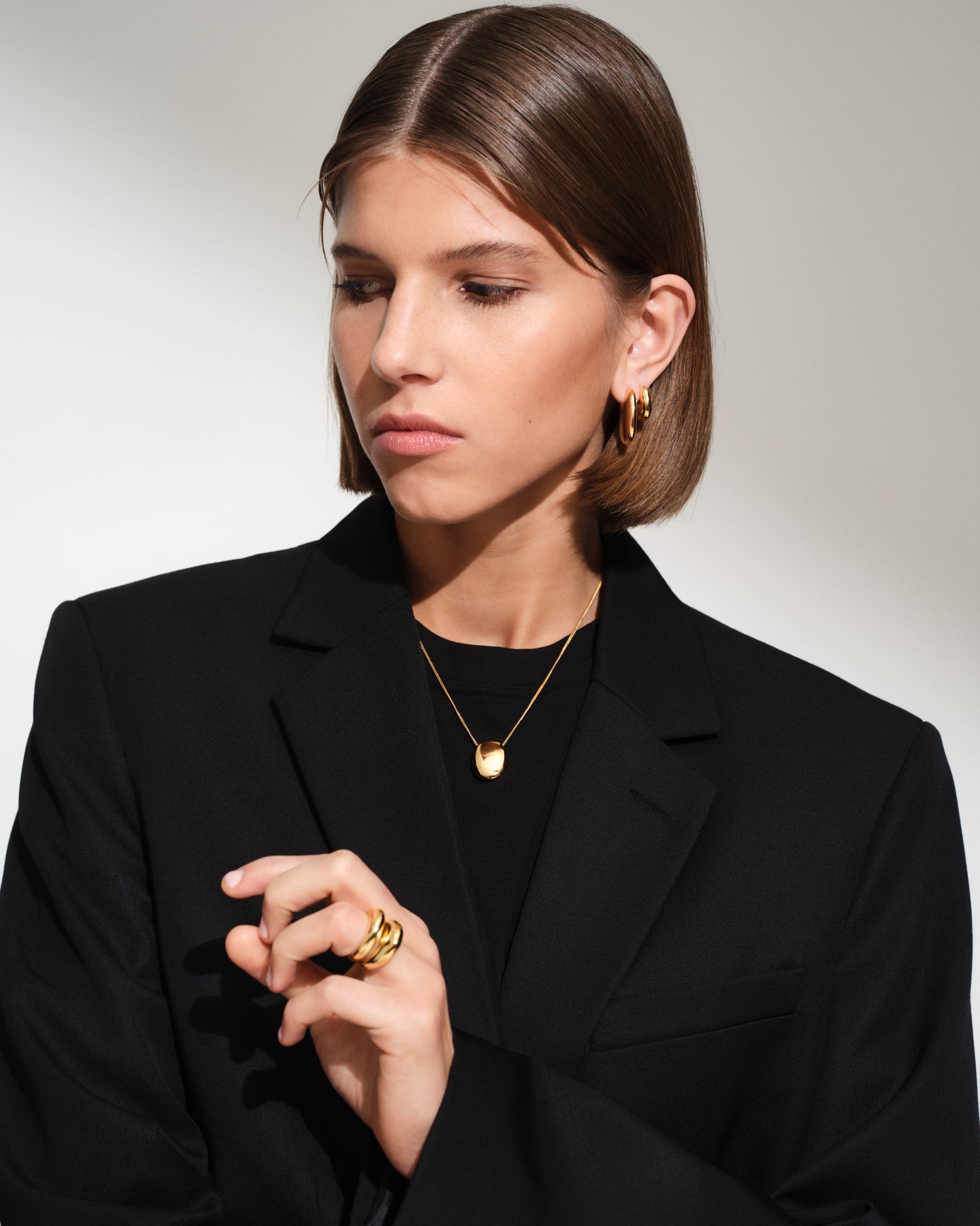 Pebble Ring Small Gold