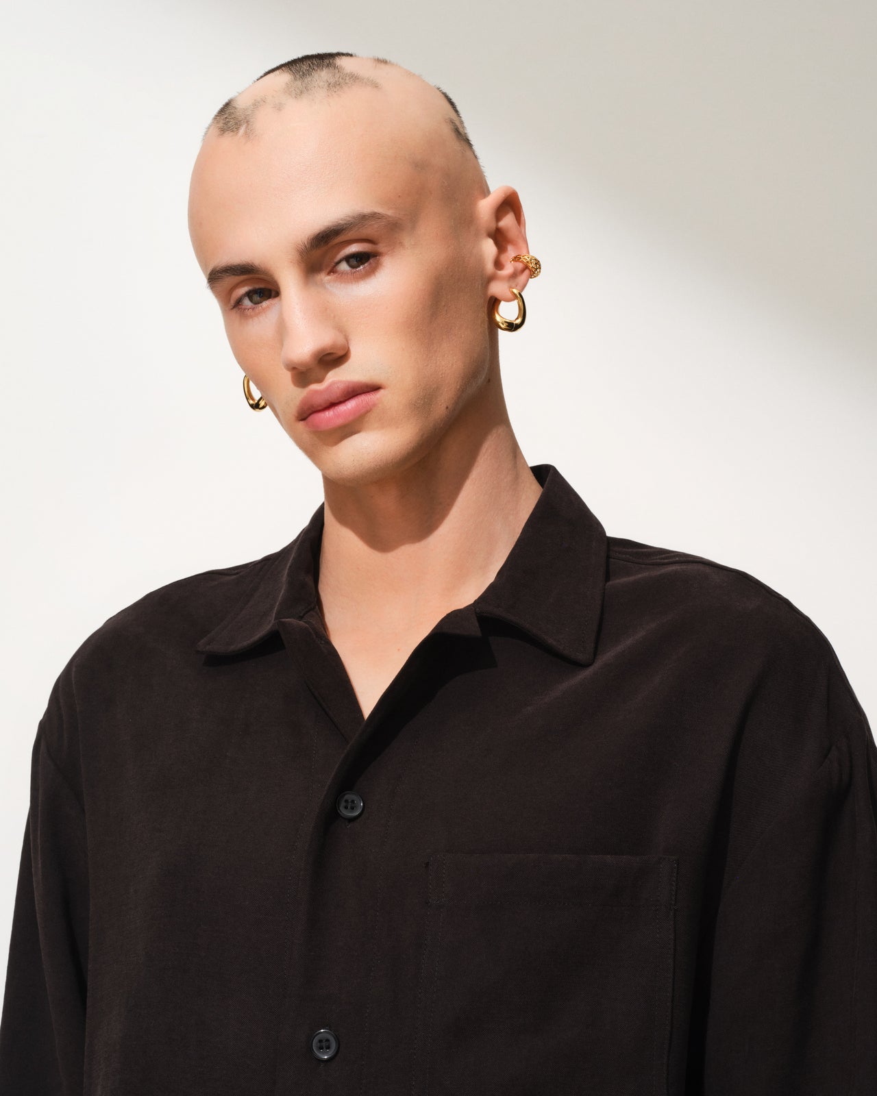 Maze Ear Cuff Gold
