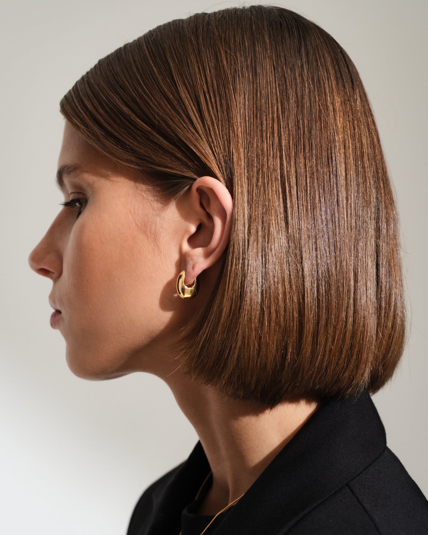 Pebble Hoops Small Gold