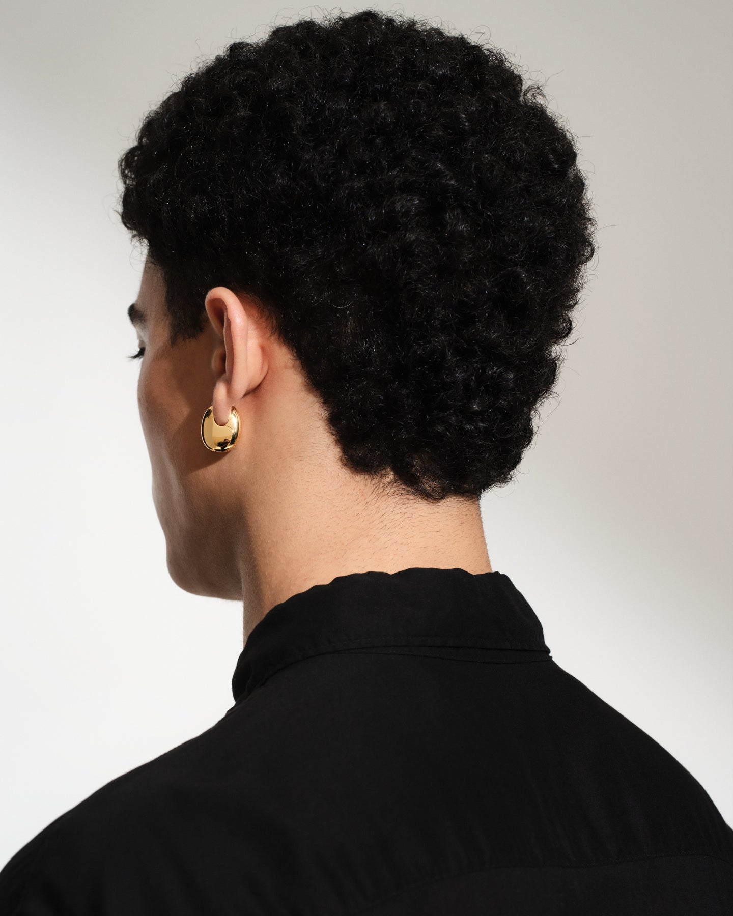 Pebble Hoops Medium Gold