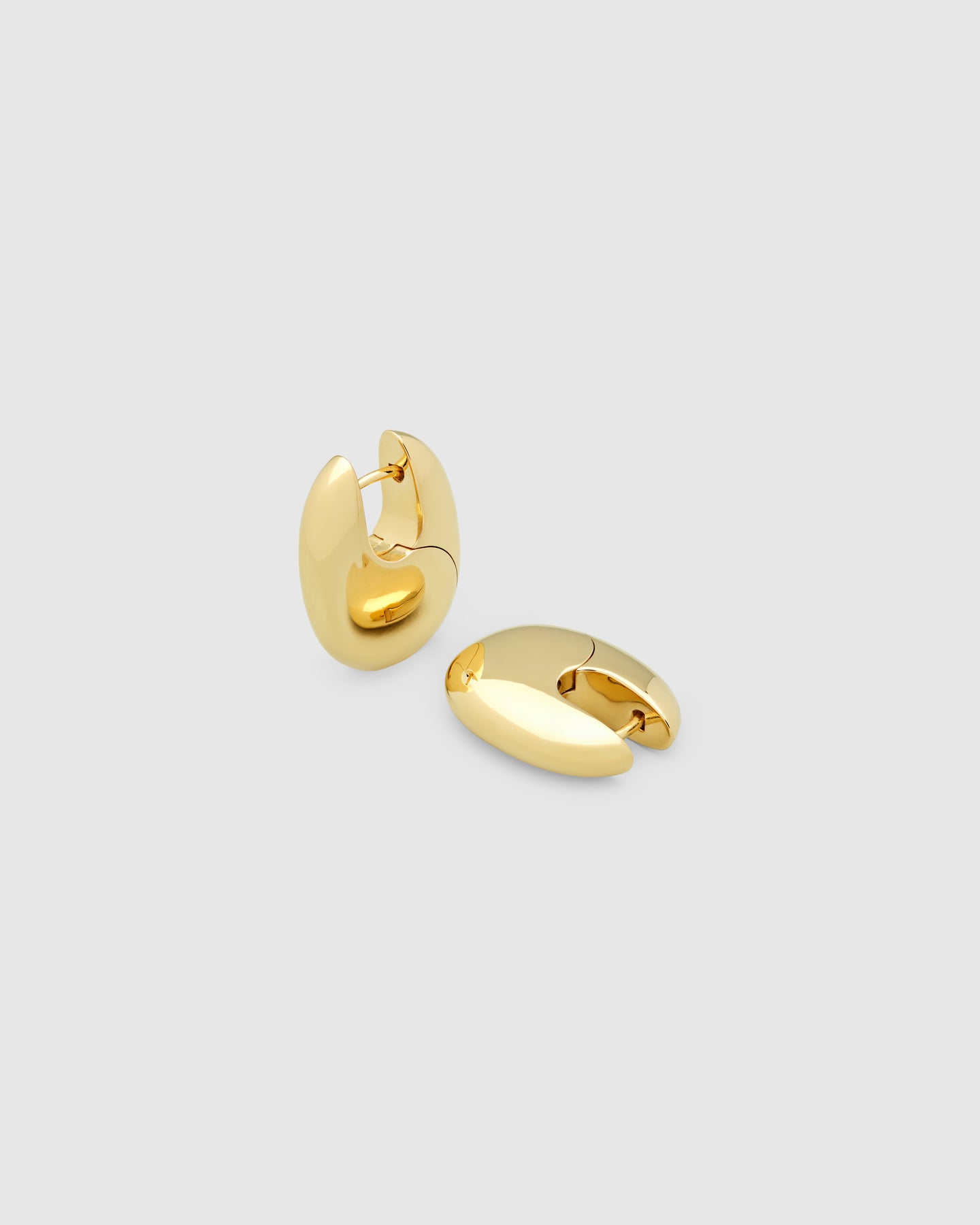 Pebble Hoops Medium Gold