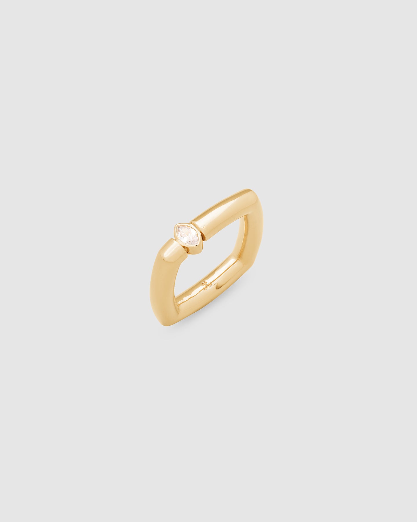 Frame Ring Slim Gold Marquise