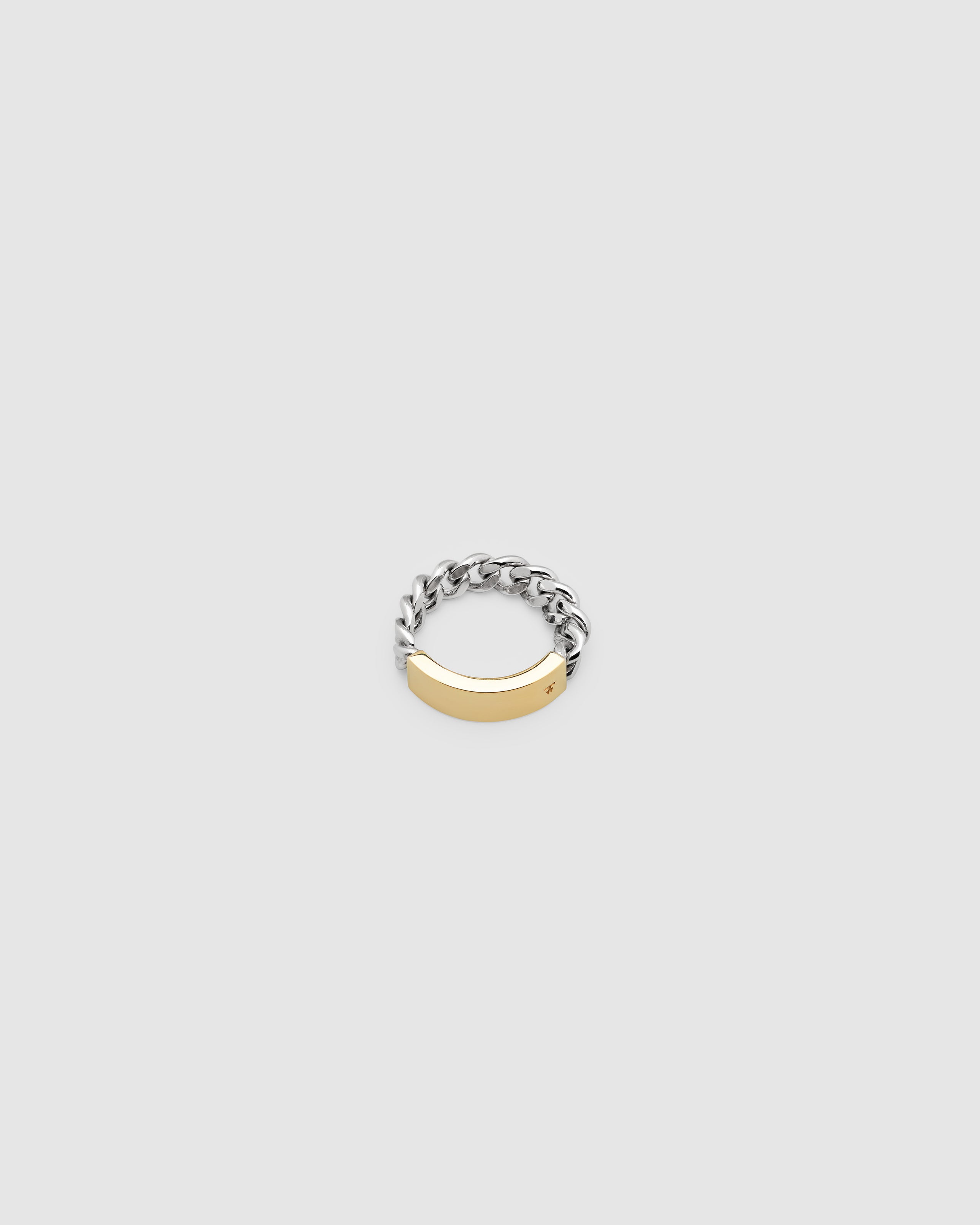 ID Band Ring Gold Top