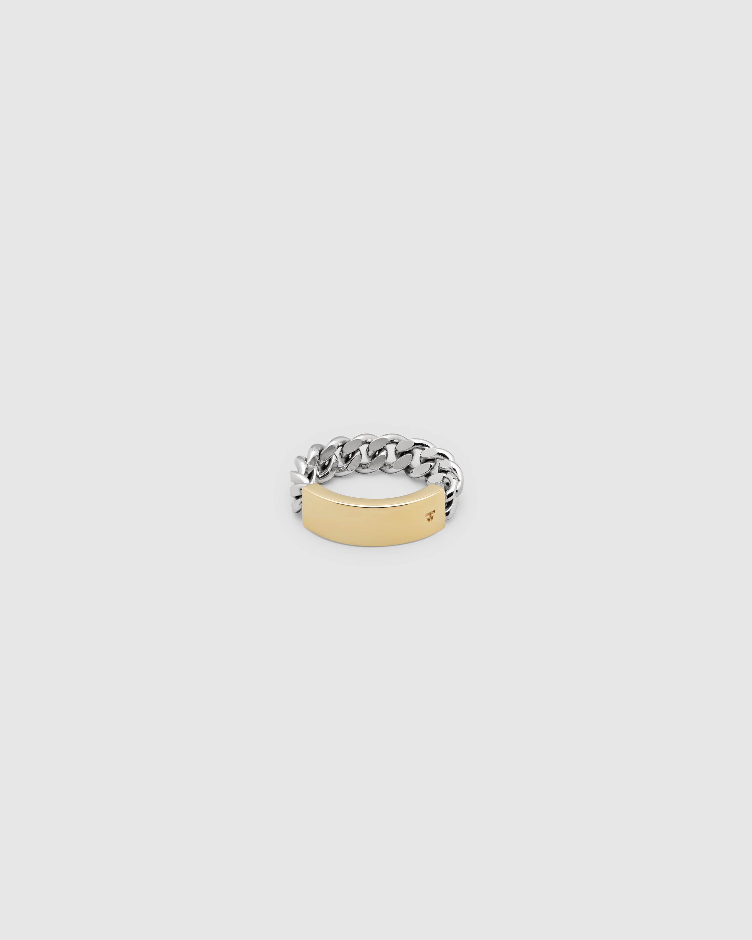 ID Band Ring Gold Top