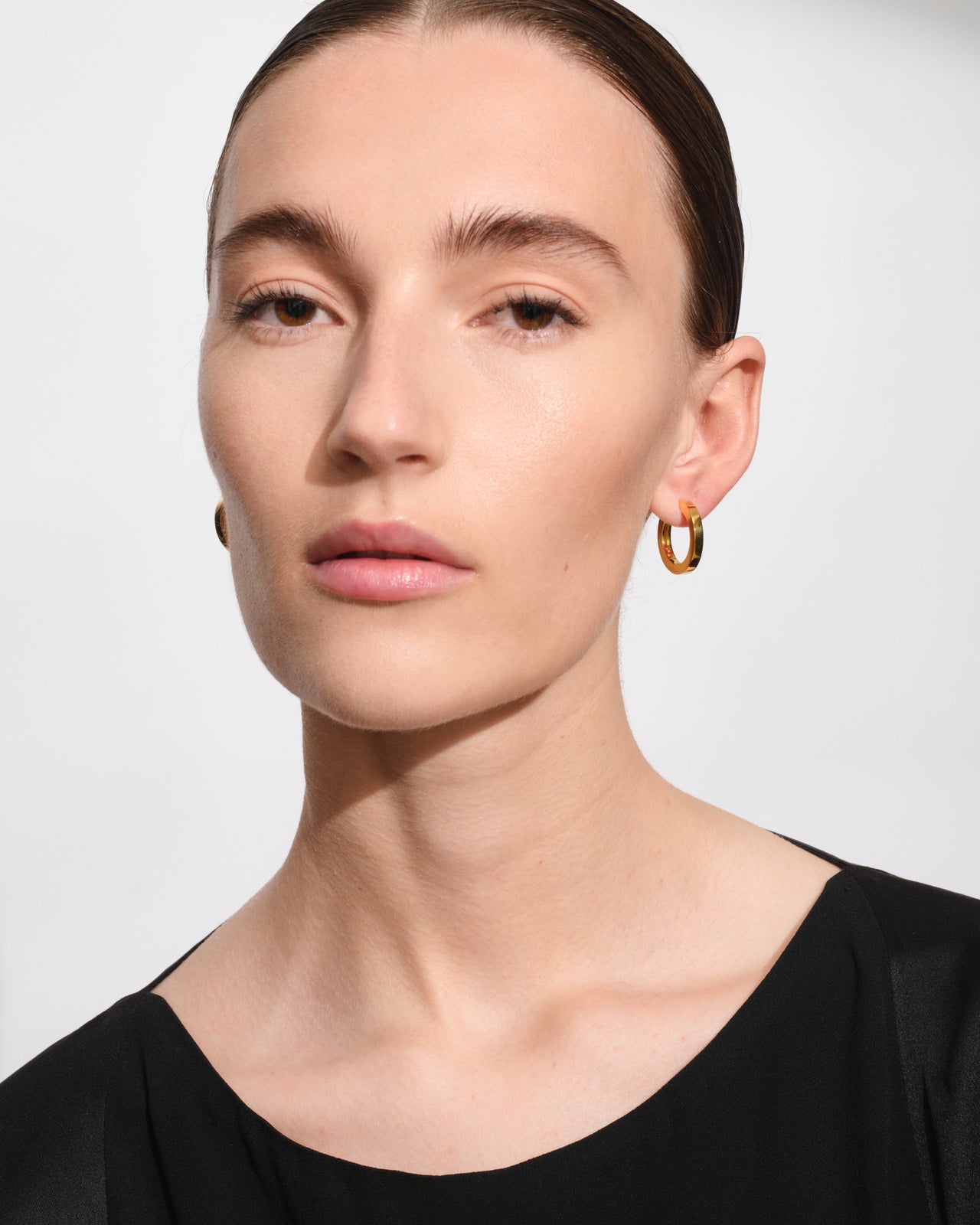 Beck Hoops Medium Gold