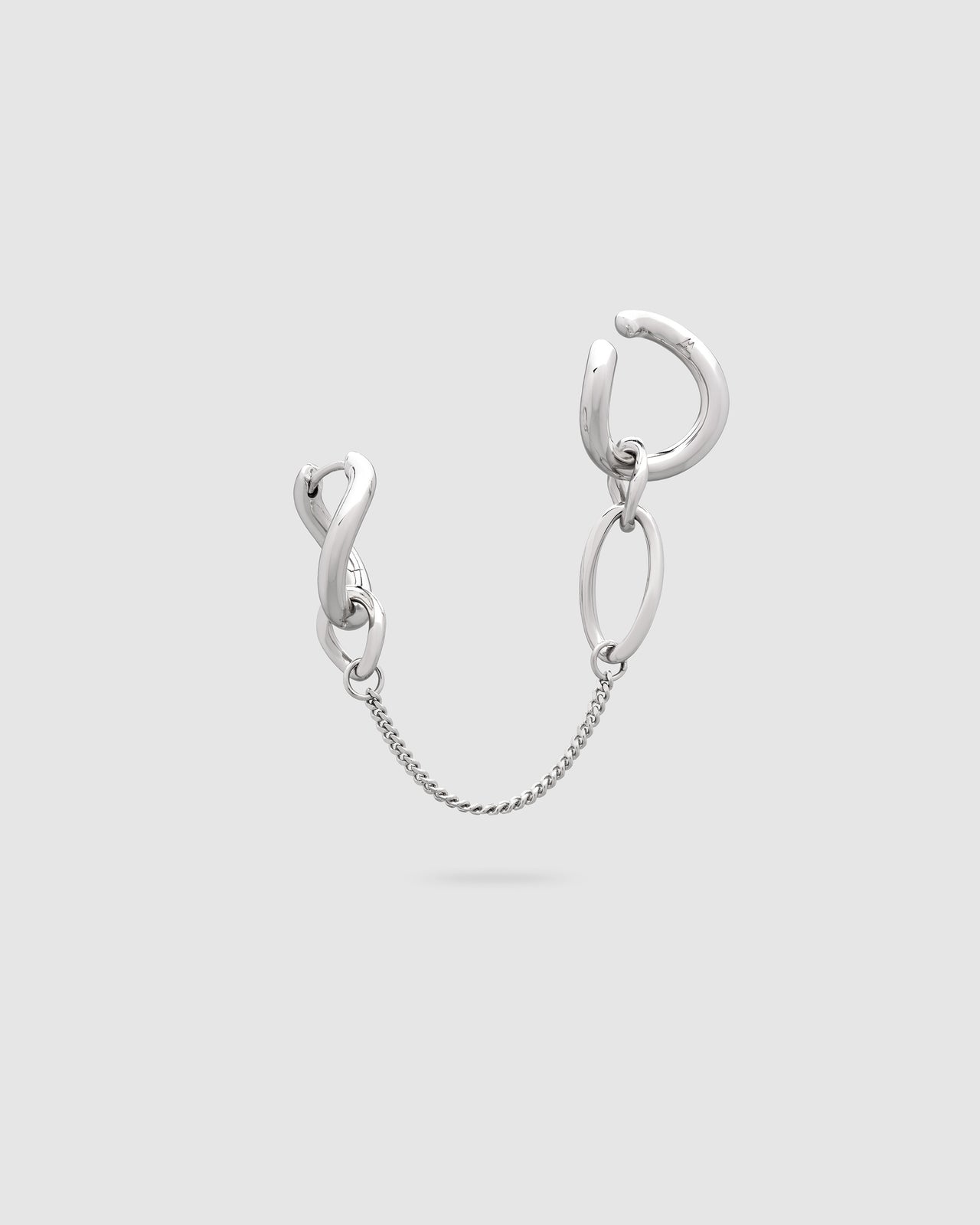 River Ear Cuff Chained Hoop