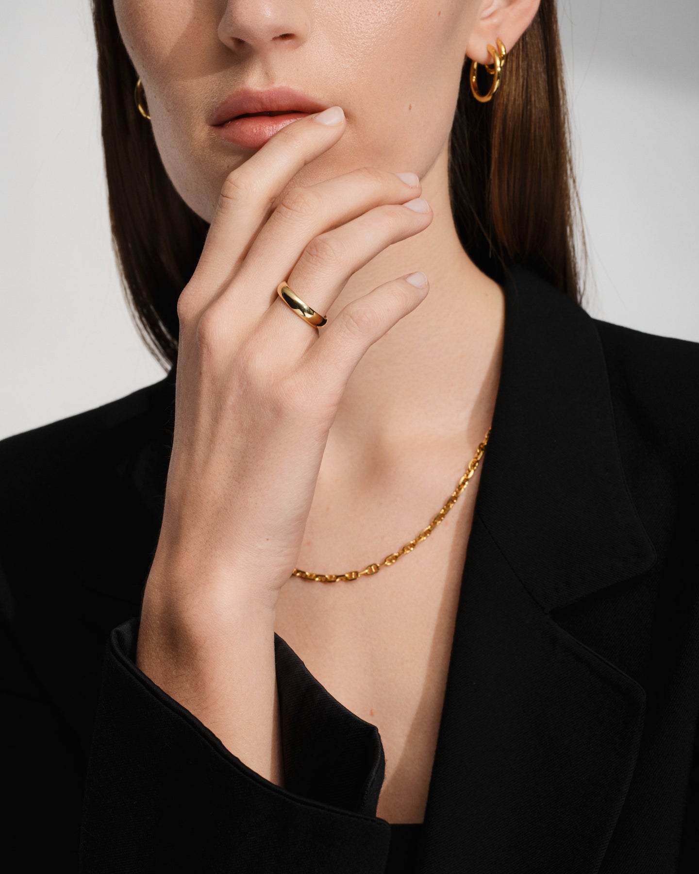 Classic Band Medium Polished Gold