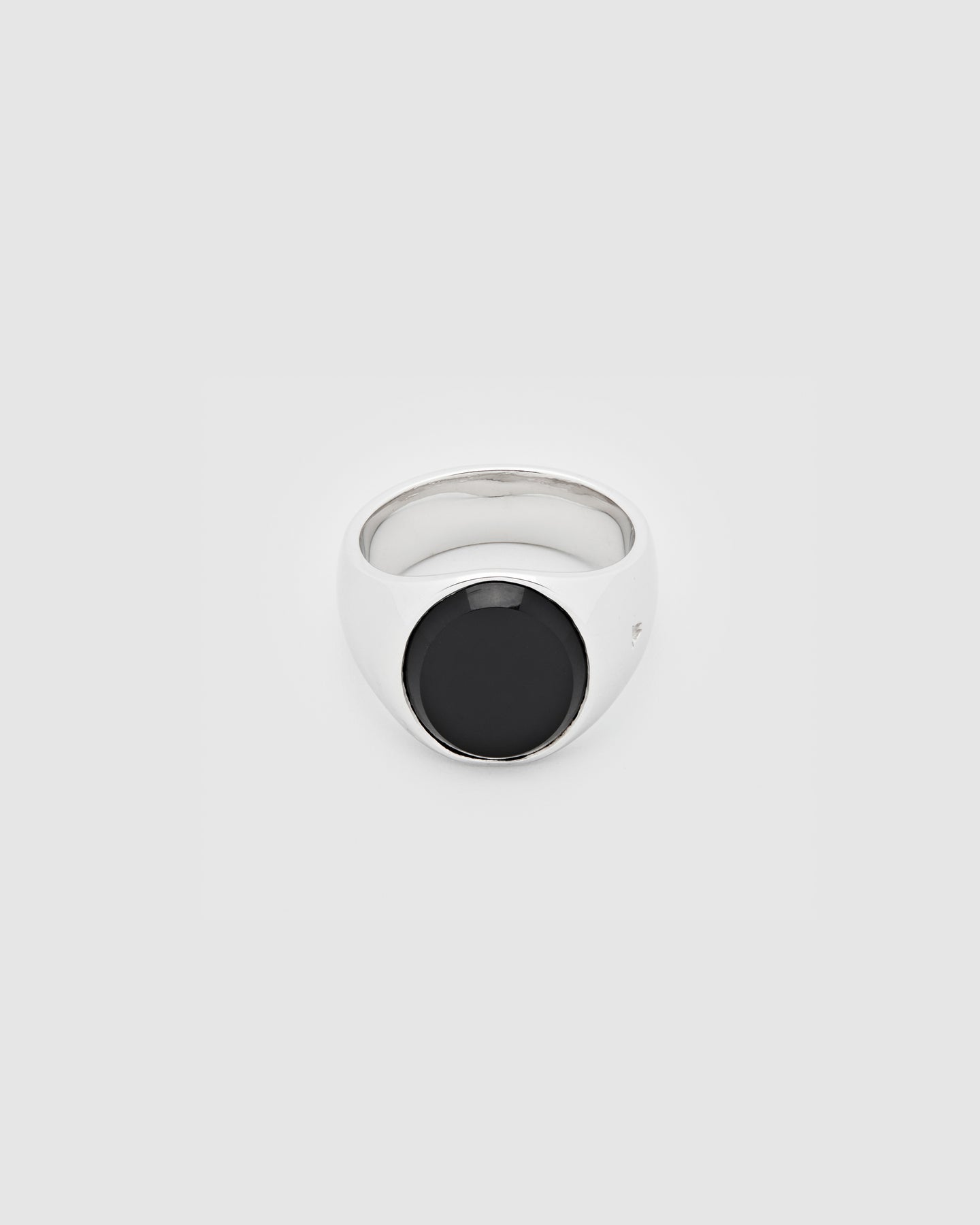 Oval Polished Black Onyx