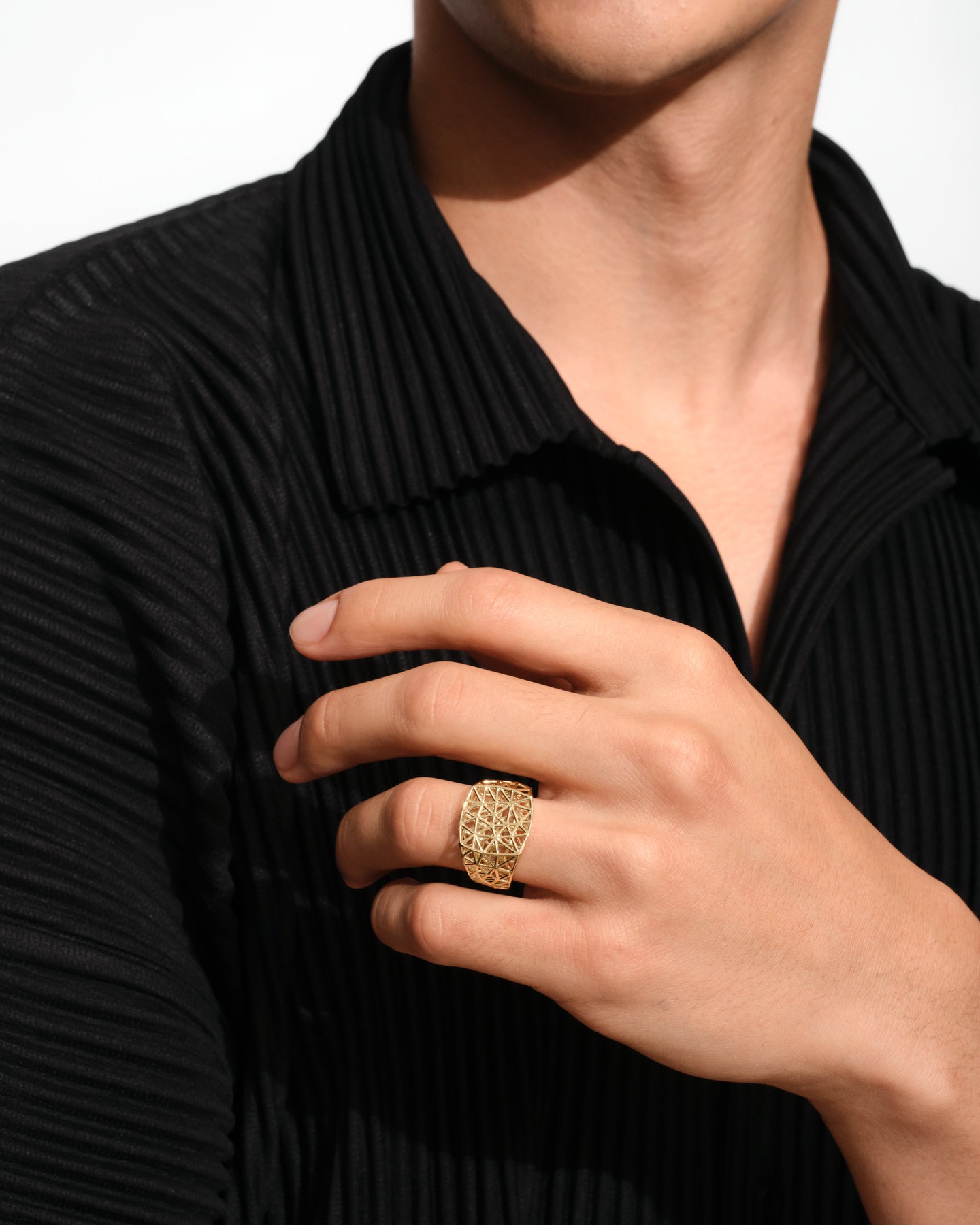 Mesh Ring Gold