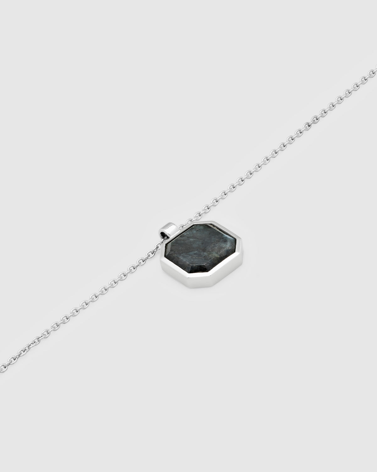 Dan Pendant Black Larvikite